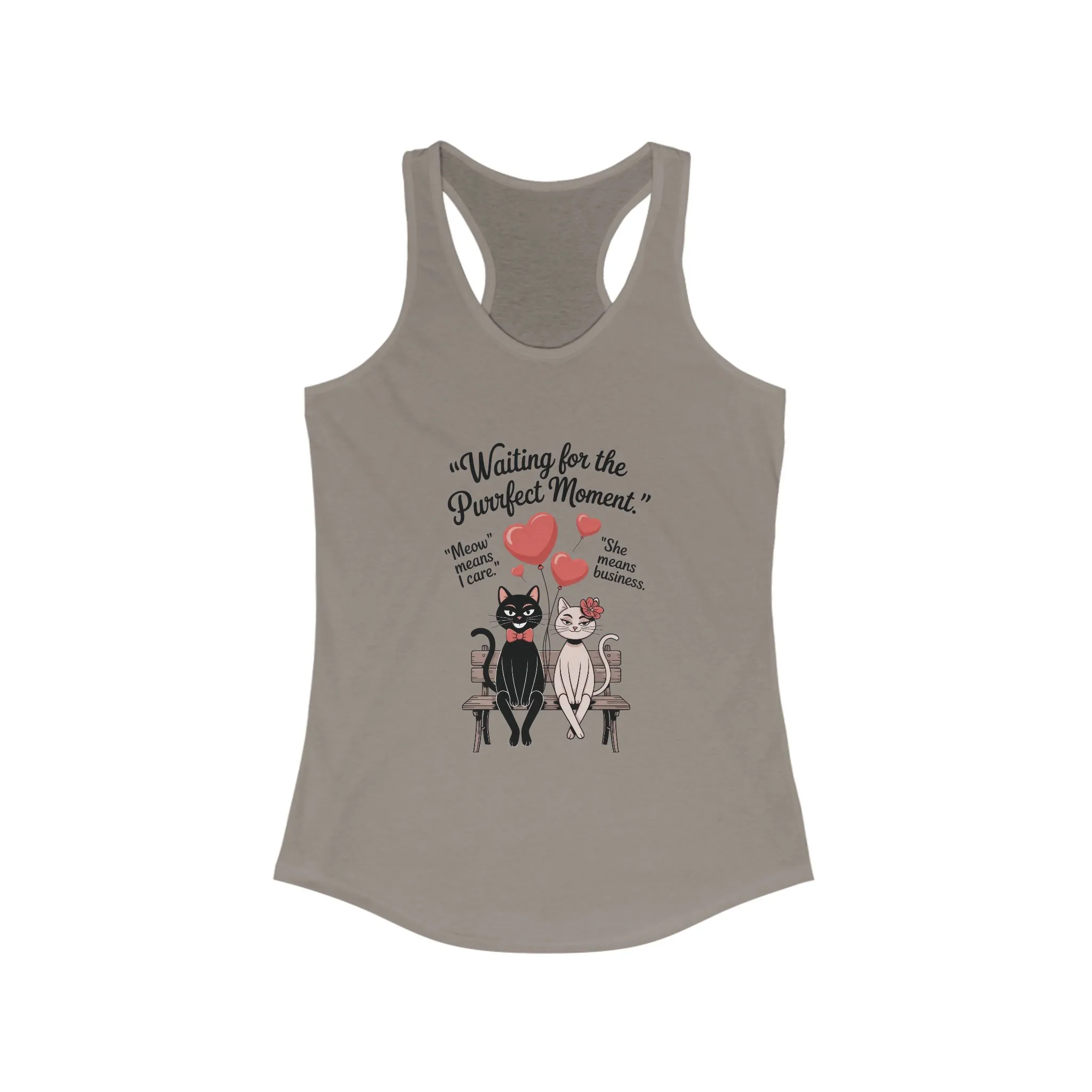 Love and Laughter Women's Tank - Cute Cat Design, Perfect for Summer, Valentine's Gift, Casual Wear, Gym Top - Image 17