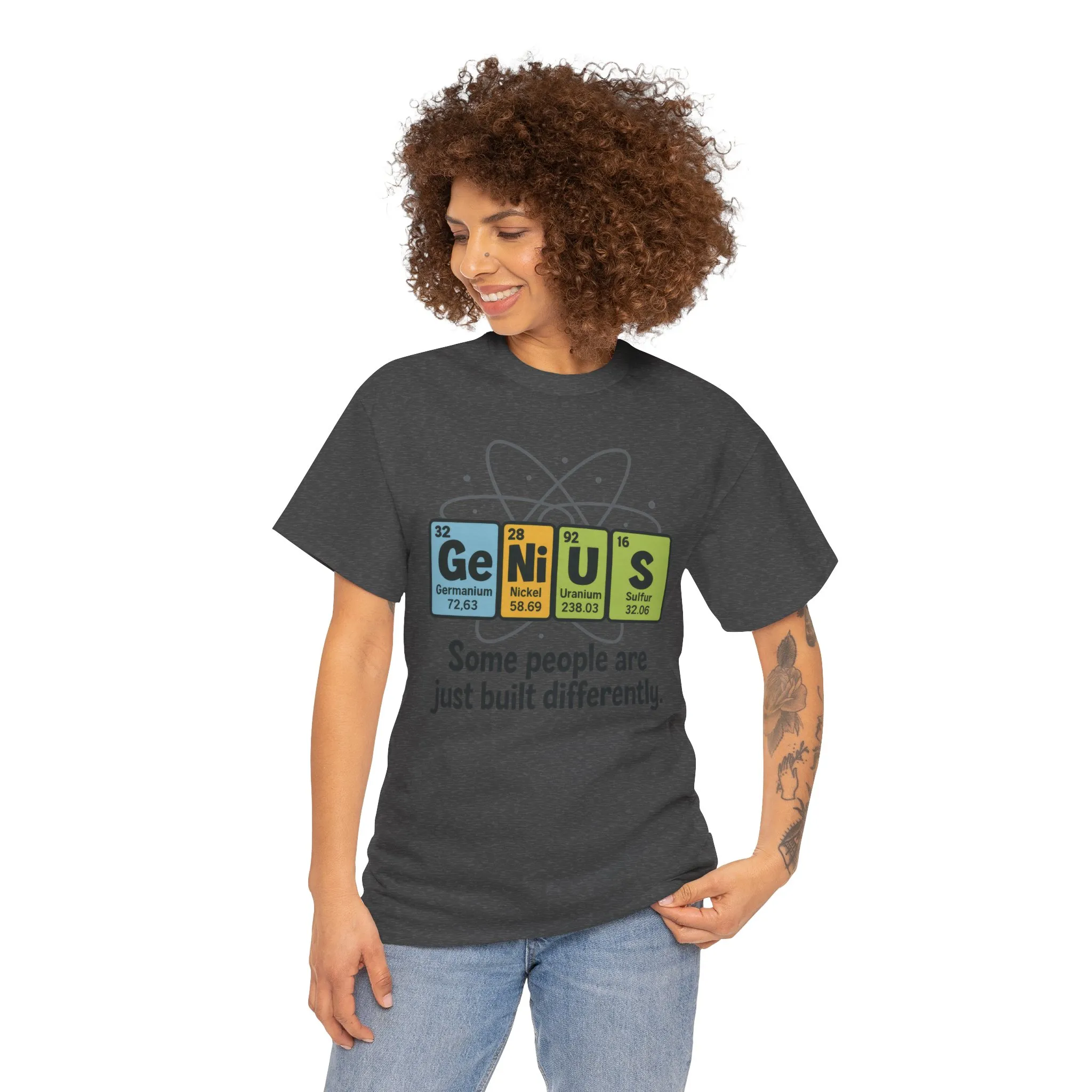 Funny Womens Genius T-Shirt, Periodic Table Nerd Shirt, Science Humor Tee, Gift for Nerds, Science Lovers Gift, Genius Science Tee - Image 14