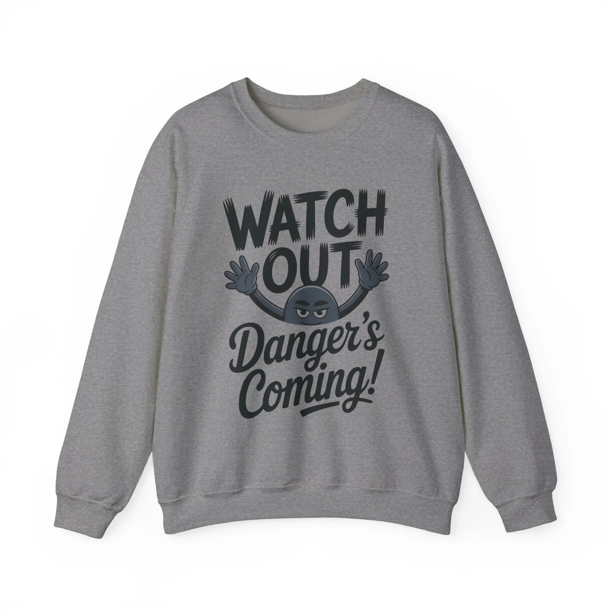 Mens Casual Crewneck Sweatshirt with Warning Message, Funny Gift for Friends, Cozy Layer for Everyone, Great for Halloween, Fall - Image 16