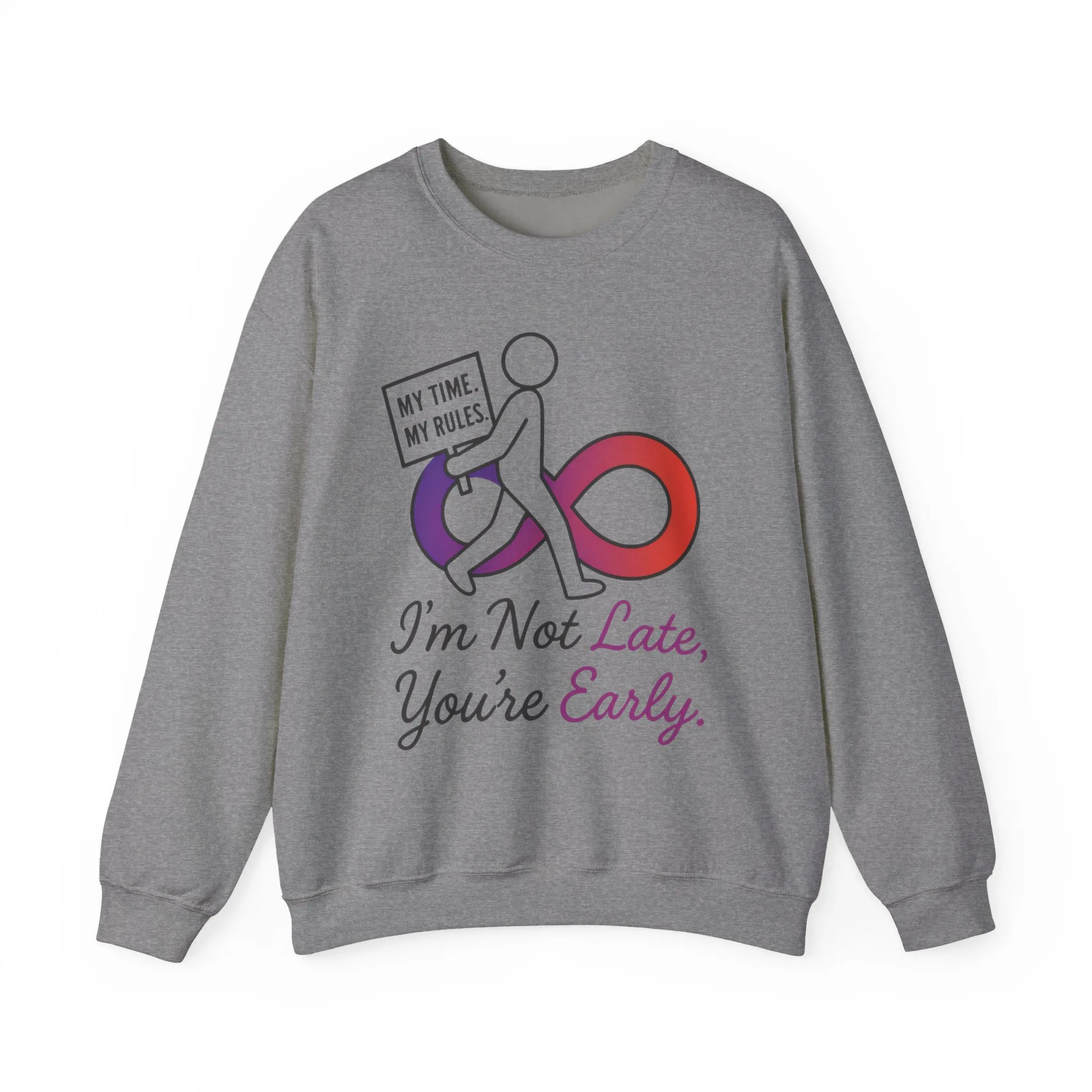 My Time, My Rules Funny Crewneck Sweatshirt, Womens Pullover, Gift for Her, Birthdays, Humor Clothing, Casual Style - Image 10