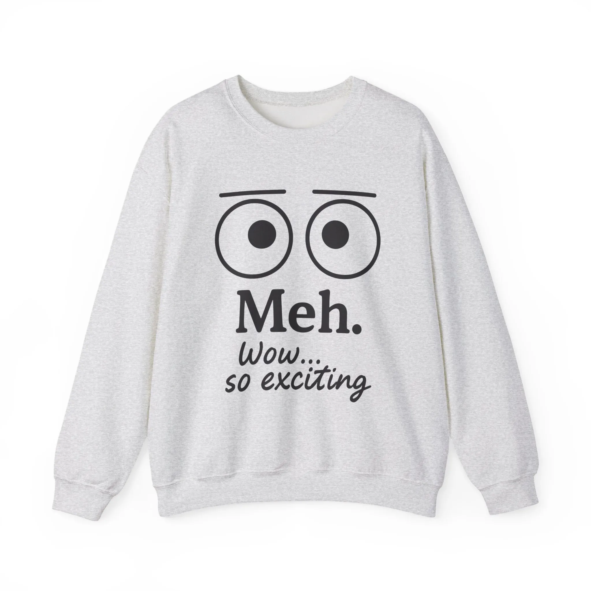 Meh Sweatshirt, Womens Funny Crewneck, Casual Gift for Friends, Comfy Everyday Wear, Sarcastic Apparel, Relaxed Style Clothing - Image 34