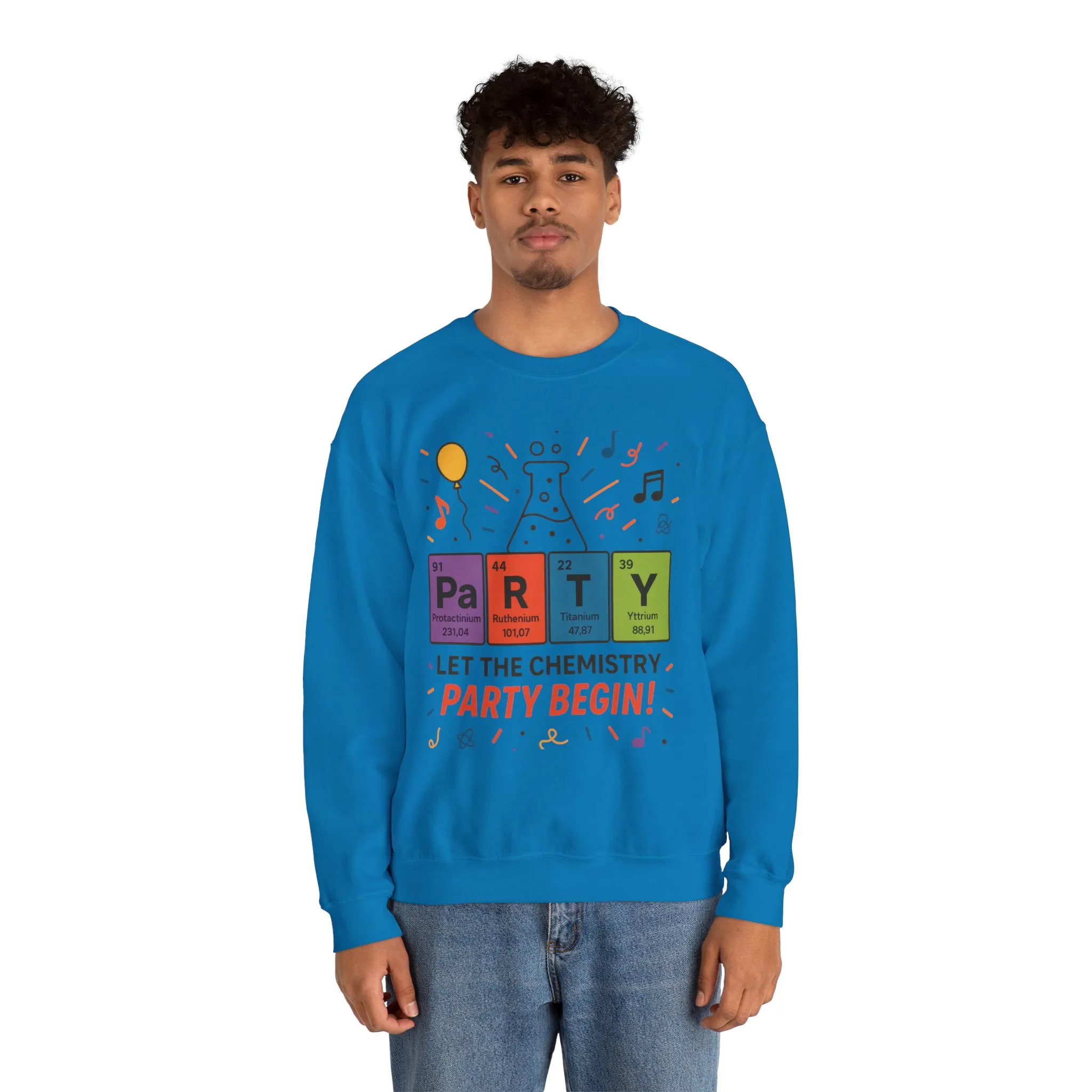 Party Chemistry Crewneck Sweatshirt, Chemistry Sweatshirt, Science Gift, Cute Crew Neck, Birthday Sweatshirt, Unisex Pullover - Image 3