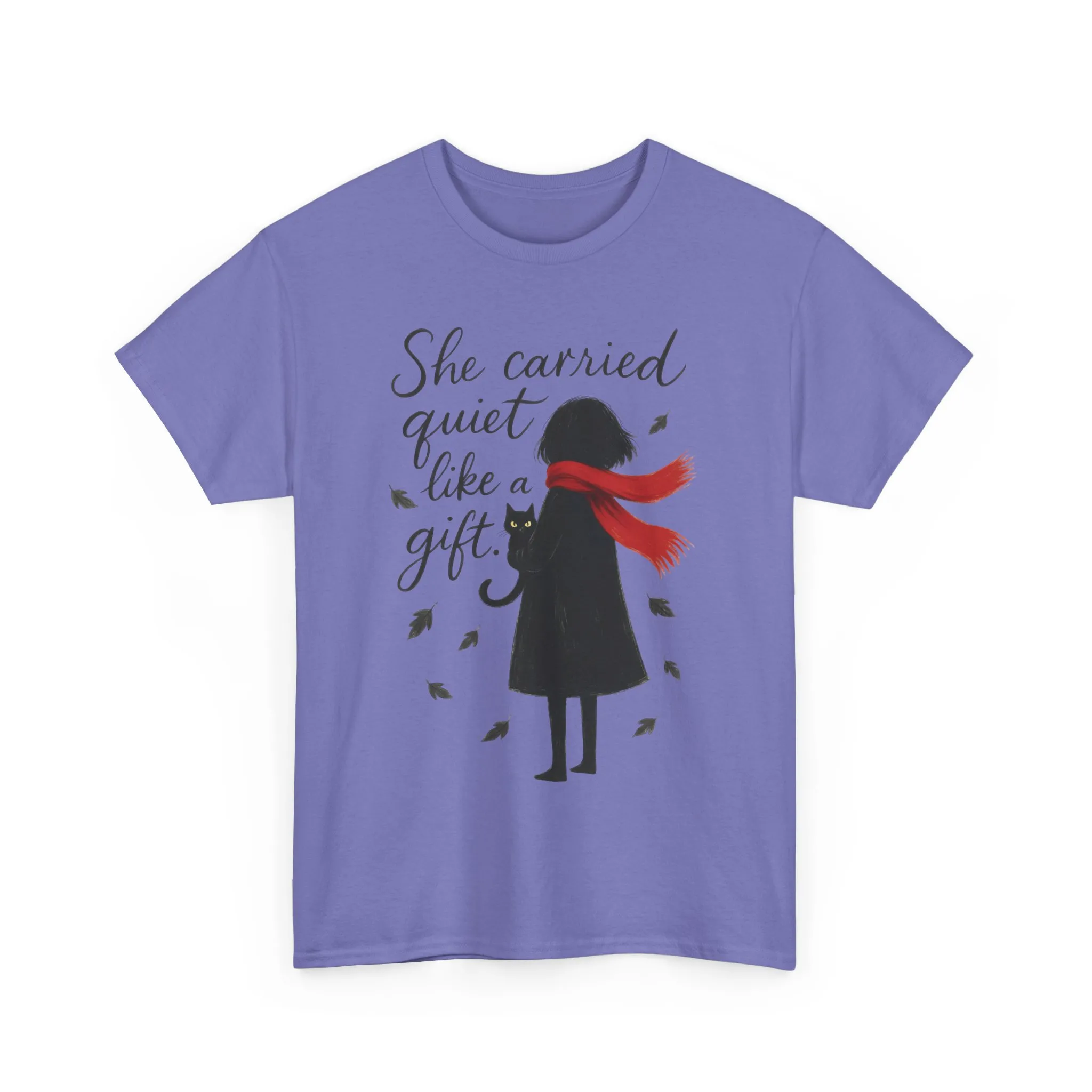 Cat Lover Womens T-Shirt, Whimsical Hand-Drawn Illustration Tee, Artistic Minimalist Gift for and Introverts, Cute Animal Apparel - Image 25