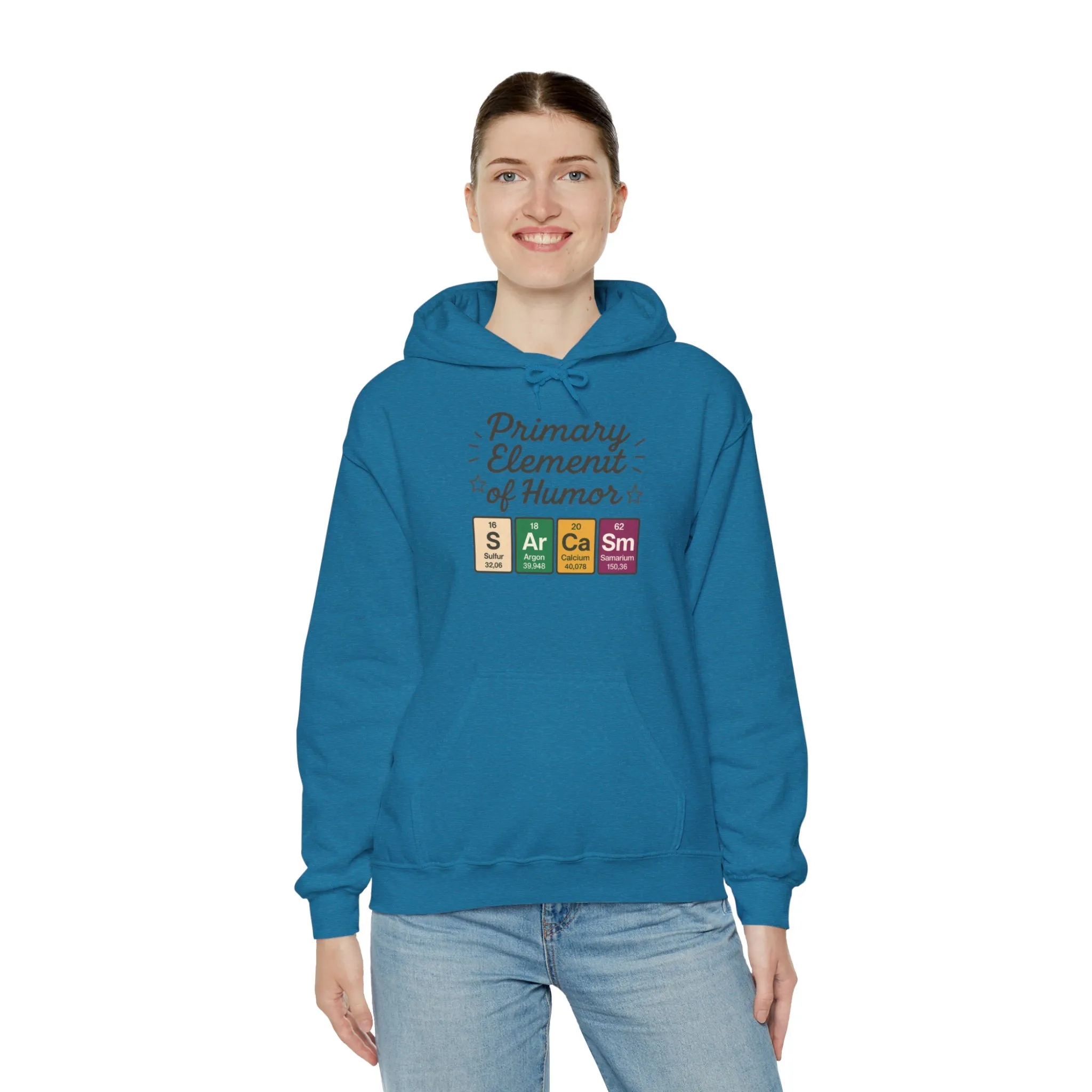 Sarcasm Hoodie for Women, Funny Chemistry Hoodie, Primary Element of Humor Science Sweatshirt, Nerdy Gift for Her - Image 47