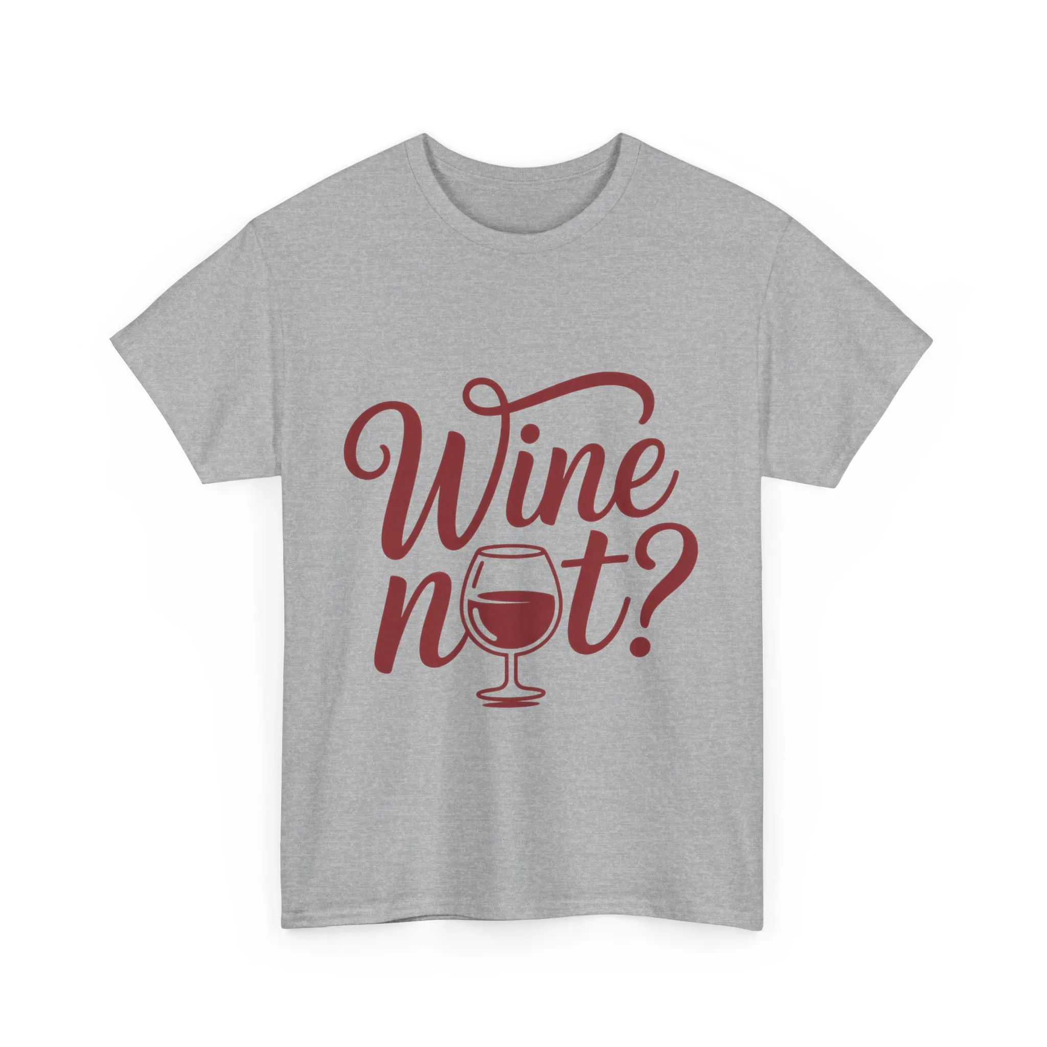 Funny Wine Lover Shirt, Wine Not Graphic Tee, Unisex Heavy Cotton T-Shirt, Pun Shirt for Wine Drinkers & Party Vibes, Gift for Wine-tasting - Image 9
