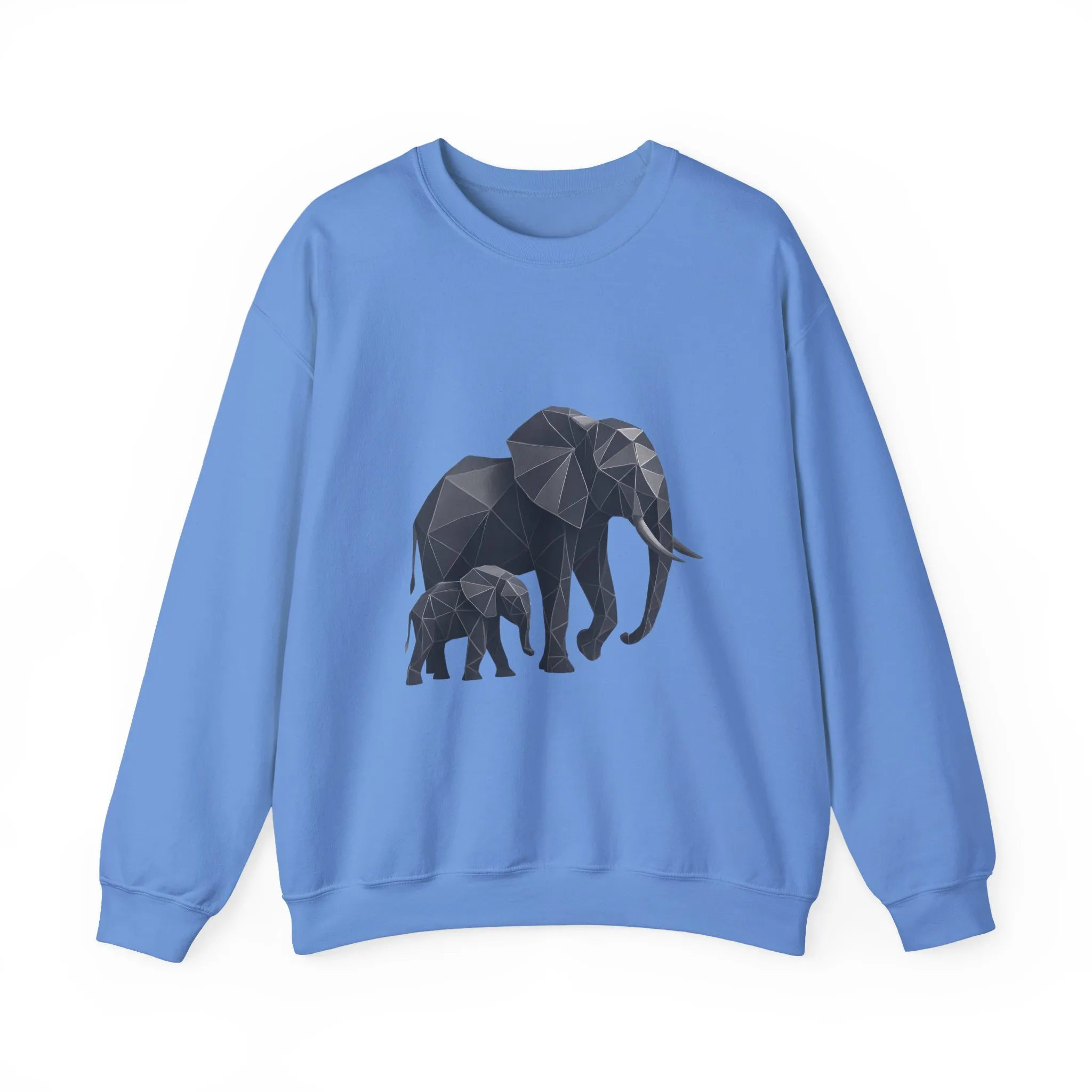 Geometric Elephant Sweatshirt, Cozy Unisex Crewneck, Animal Lover Gift, Nature Inspired Apparel, Eco-Friendly Fashion, Gift for Her - Image 16