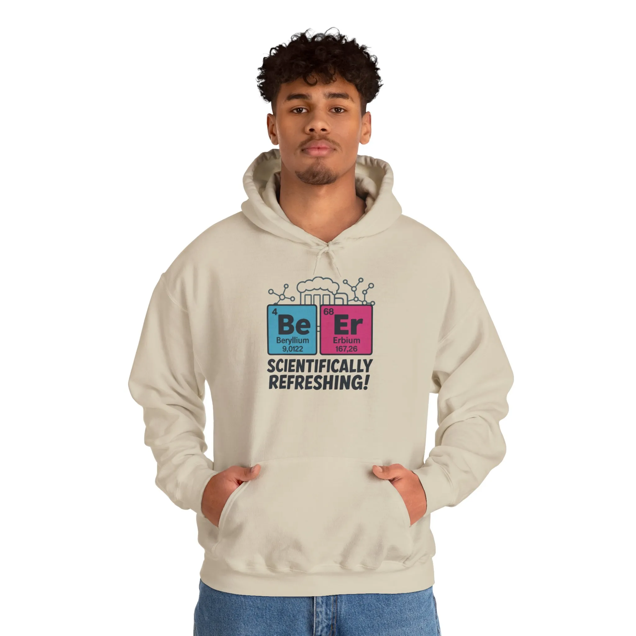 Scientifically Refreshing Beer Mens Hoodie, Gift for Beer Lovers, Science-Inspired Apparel, Perfect for Parties and Gatherings - Image 11