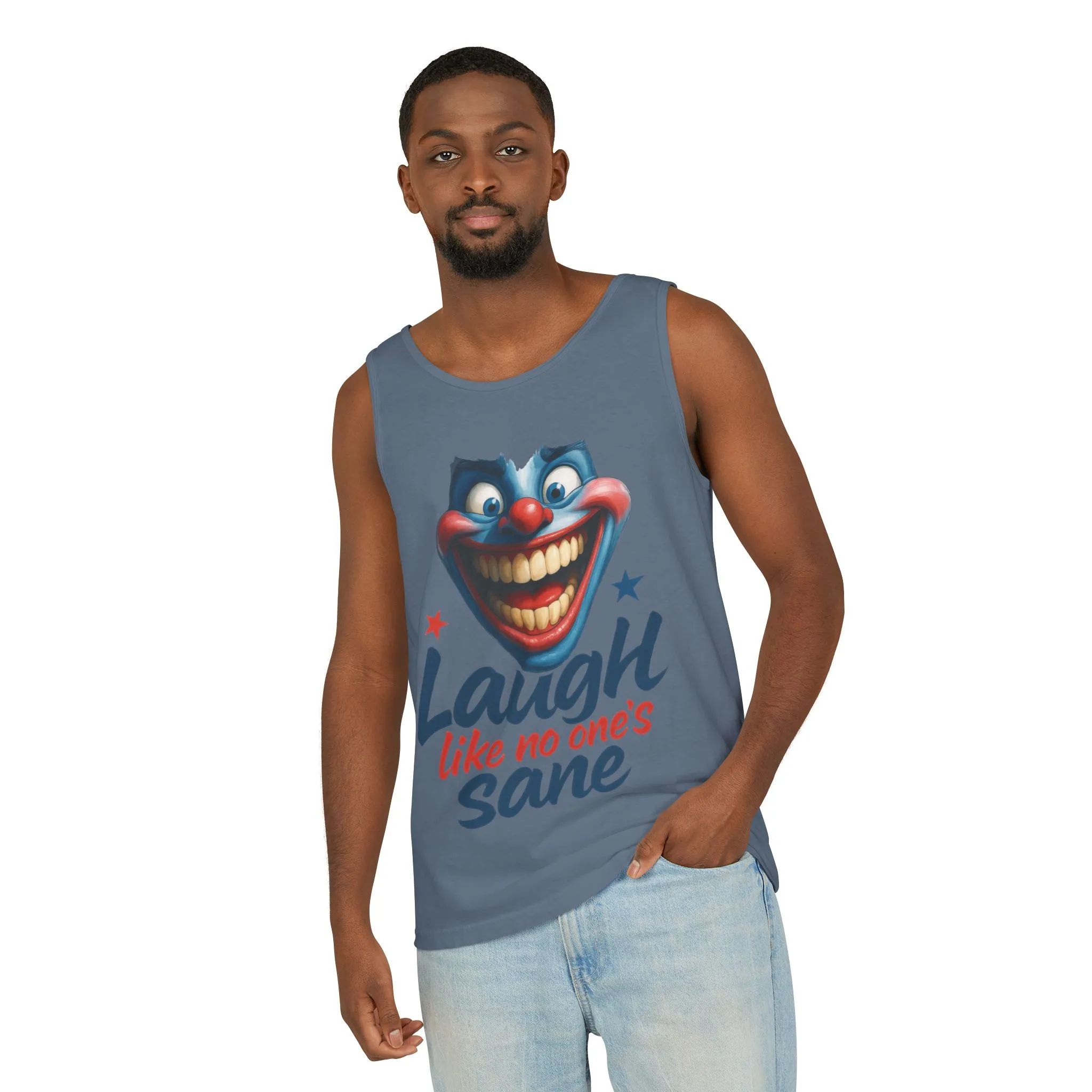 Laugh Out Loud Unisex Tank Top, Funny Graphic Top, Humor Shirt, Summer Apparel, Gift for Clowns, Party Wear - Image 20