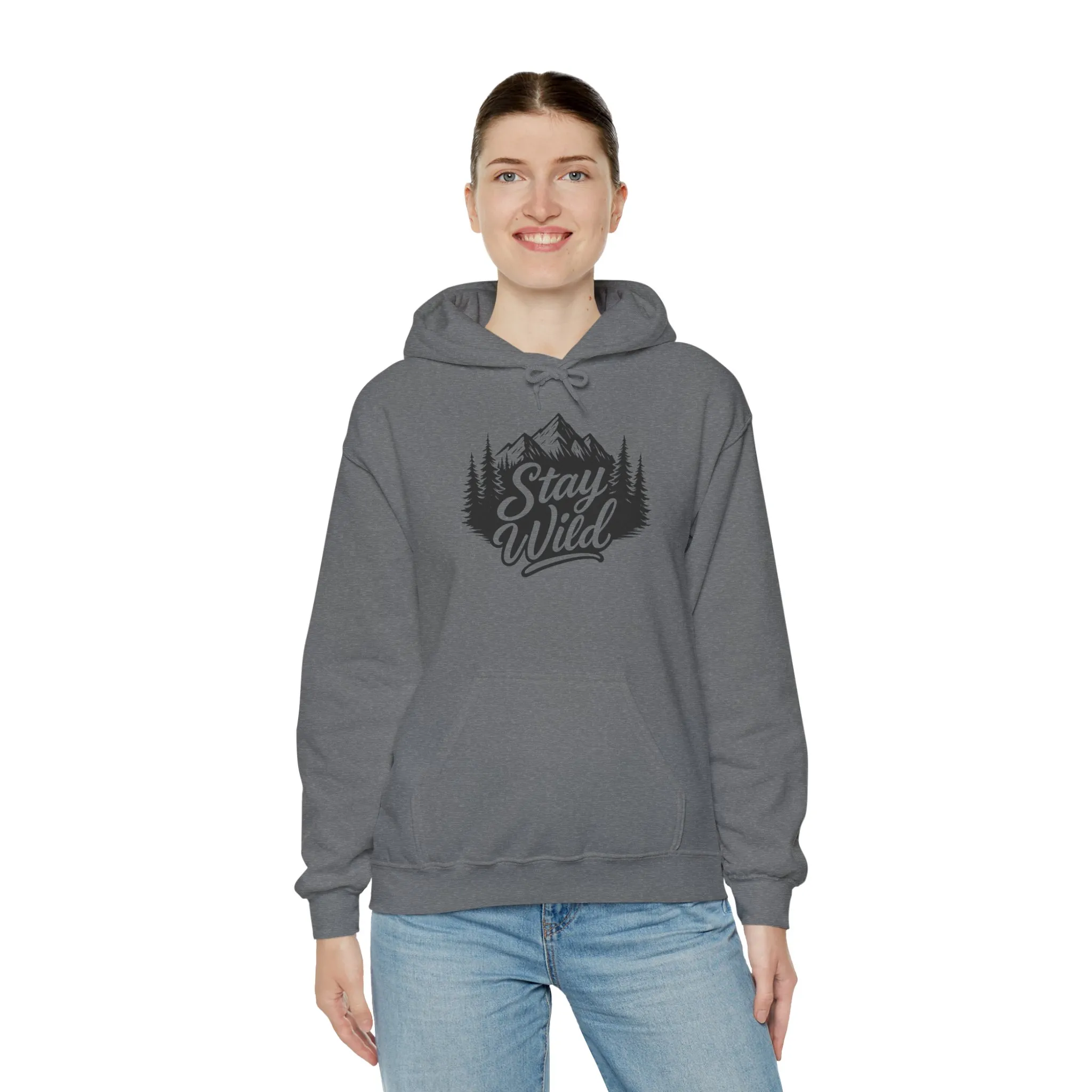 Stay Wild Hoodie, Nature Lover Unisex Pullover, Mountain Adventure Hiking Sweatshirt, Outdoorsy Gift for Him Her - Image 28