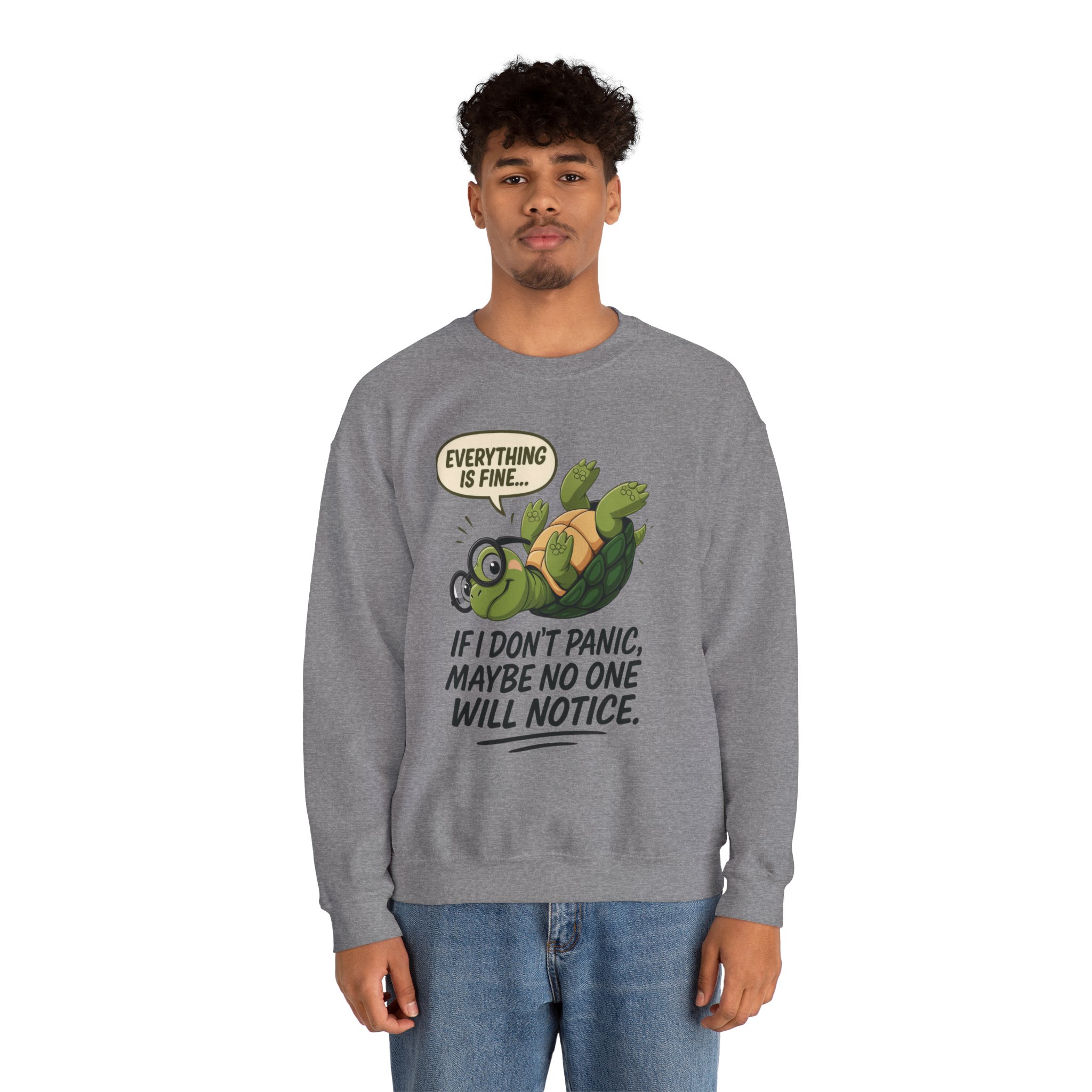 Casual Humor Unisex Sweatshirt, Perfect Gift for Anxiety Relief, Social Anxiety Joke, Quirky Graphic Sweatshirt, Introvert Humor Gift - Image 28