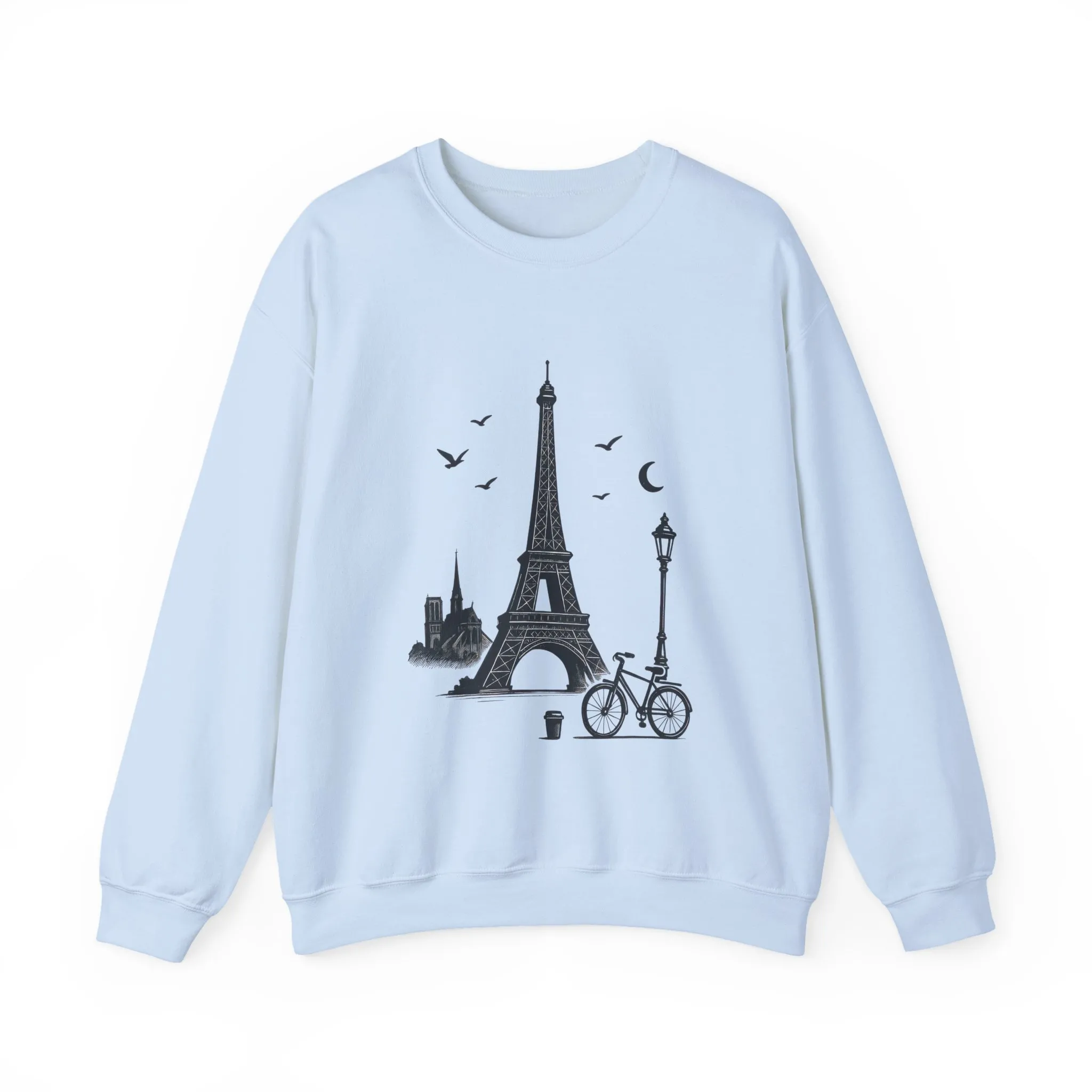 Vintage Parisian Crewneck Sweatshirt, Eiffel Tower Sweater, Cozy Travel Gift, Unisex Fashion, Casual Paris Sweatshirt - Image 13