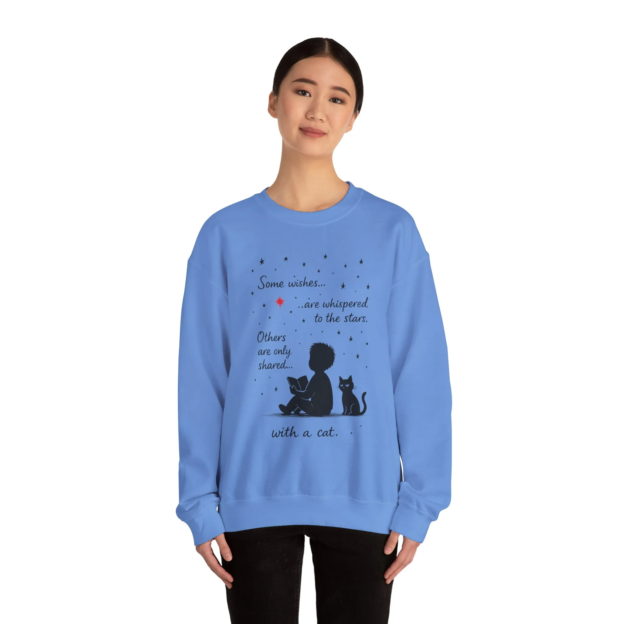 Cozy Cat-Inspired Crewneck Sweatshirt - Literary Lover Gift, Womens Layer, Cat Enthusiast Apparel, Thoughtful Gift for Cozy Nights - Image 23