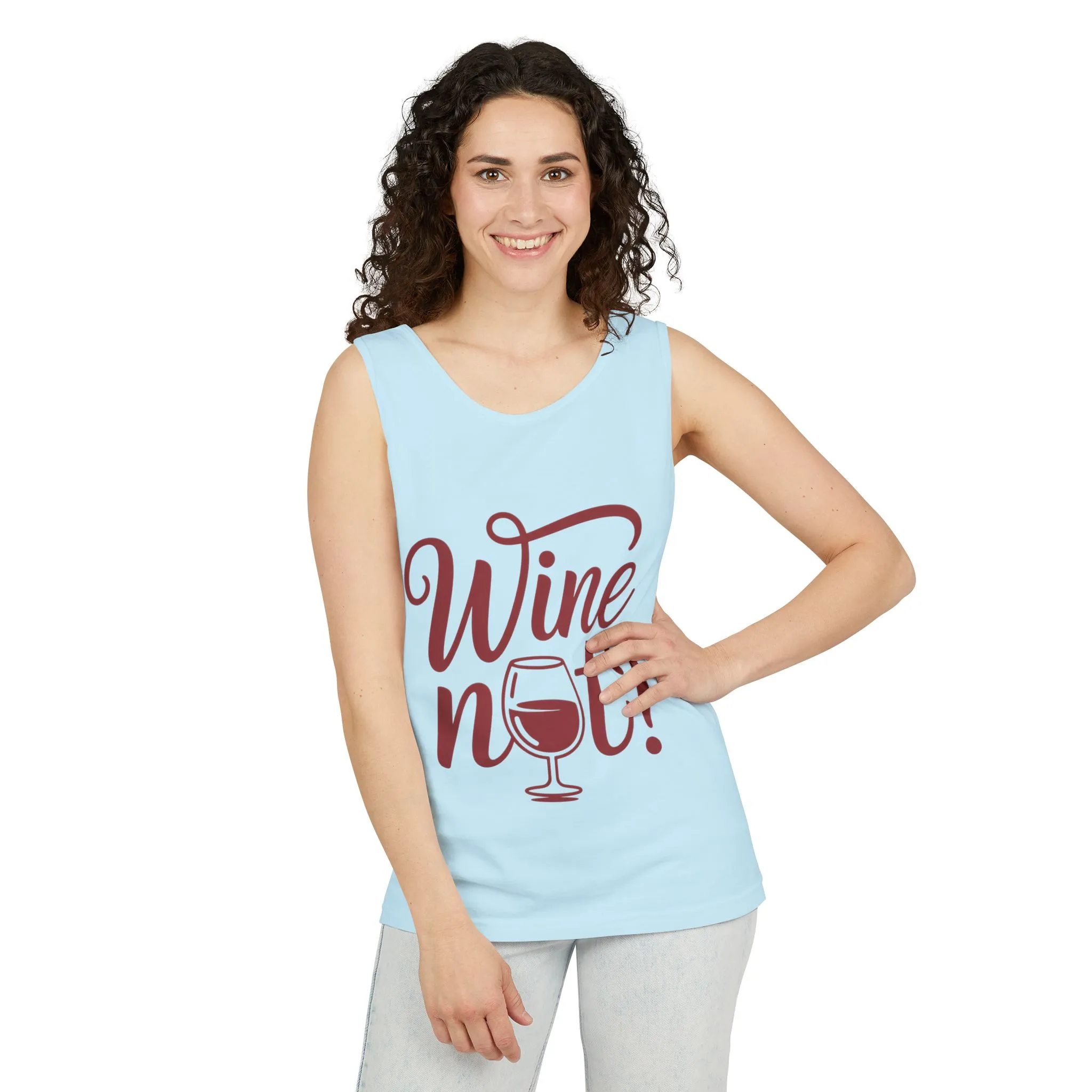 Unisex Garment Tank Top, Wine Not? Tank Top - Perfect for Summer Parties, Wine Lovers, Gifts, Casual Wear, or Vacations - Image 53