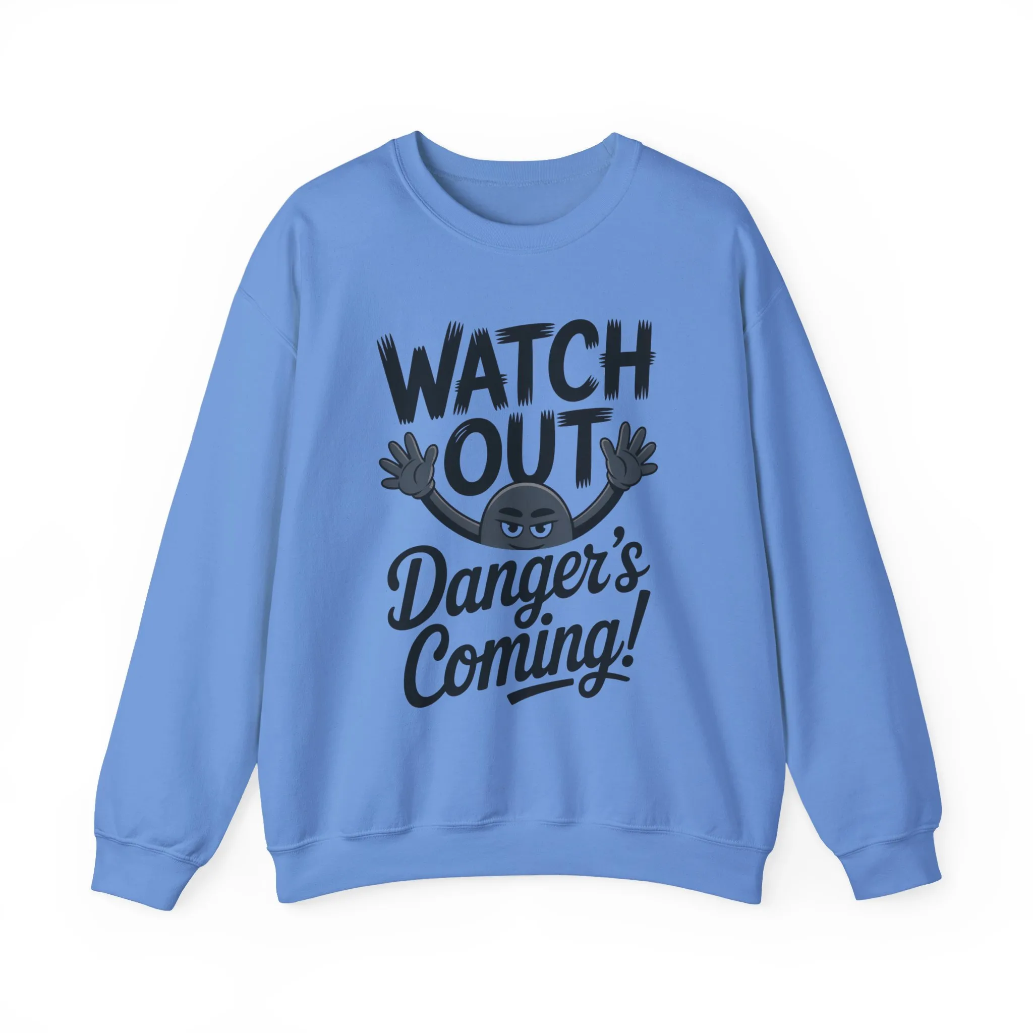Mens Casual Crewneck Sweatshirt with Warning Message, Funny Gift for Friends, Cozy Layer for Everyone, Great for Halloween, Fall - Image 34