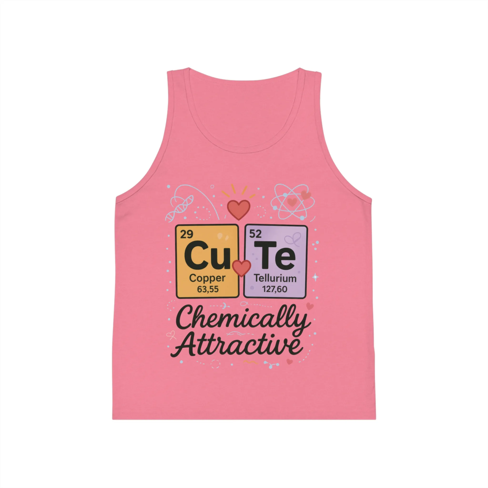Chemically Attractive Kids Tank Top, Fun Science Gift, Cute Chemistry Shirt, Summer Playwear, Educational Apparel, Birthday Surprise - Image 2