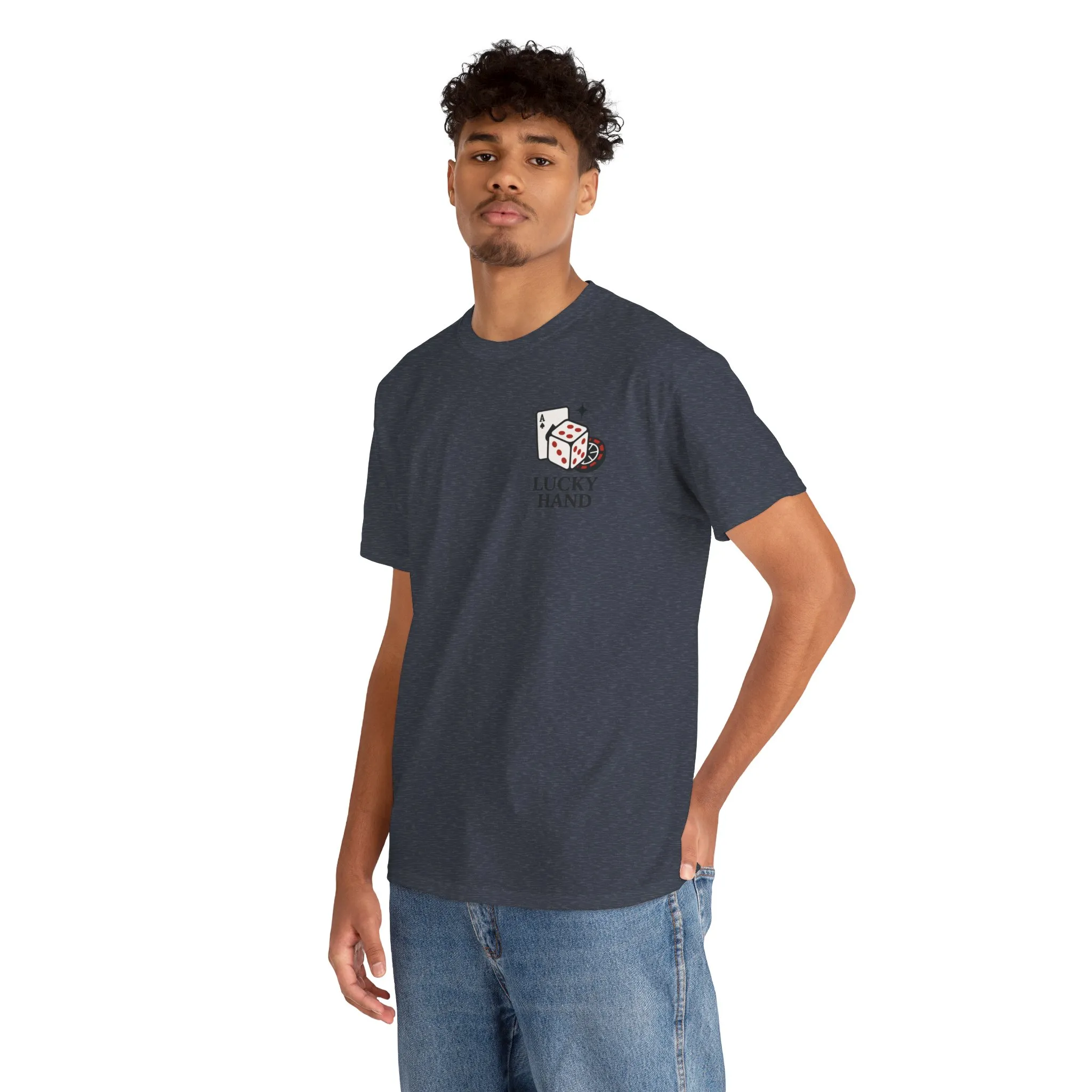 Lucky Hand Unisex Heavy Cotton Tee, Casino T-Shirt, Gambler Gift, Gambling Humor Tee, Playful Gaming Apparel, Lucky Shirt, Slot Machine Tee - Image 36