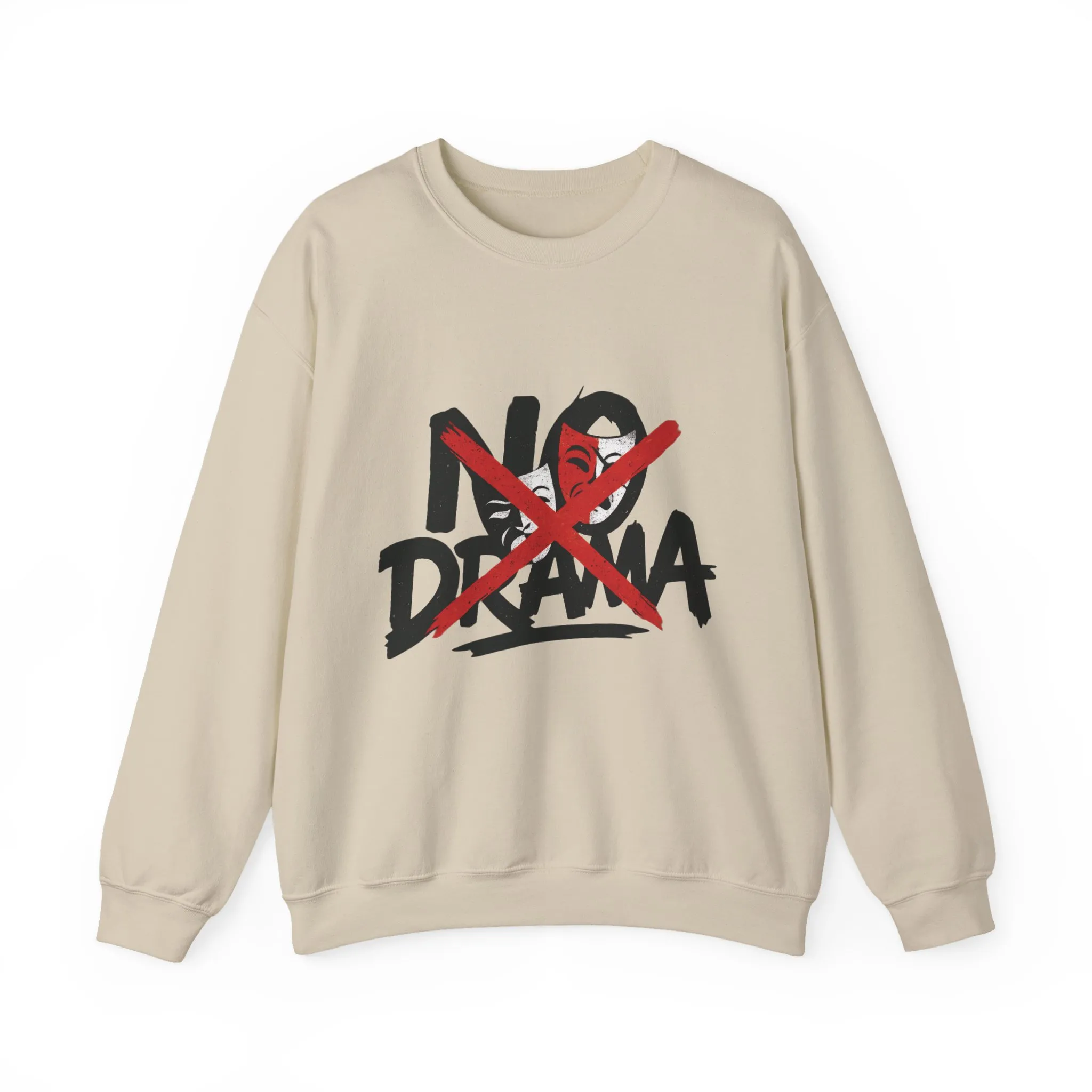 No Drama Crewneck Womens Sweatshirt, Cozy Sweatshirt, Relaxed Fit Pullover, Casual Gift for Friends, Everyday Comfort Apparel - Image 31