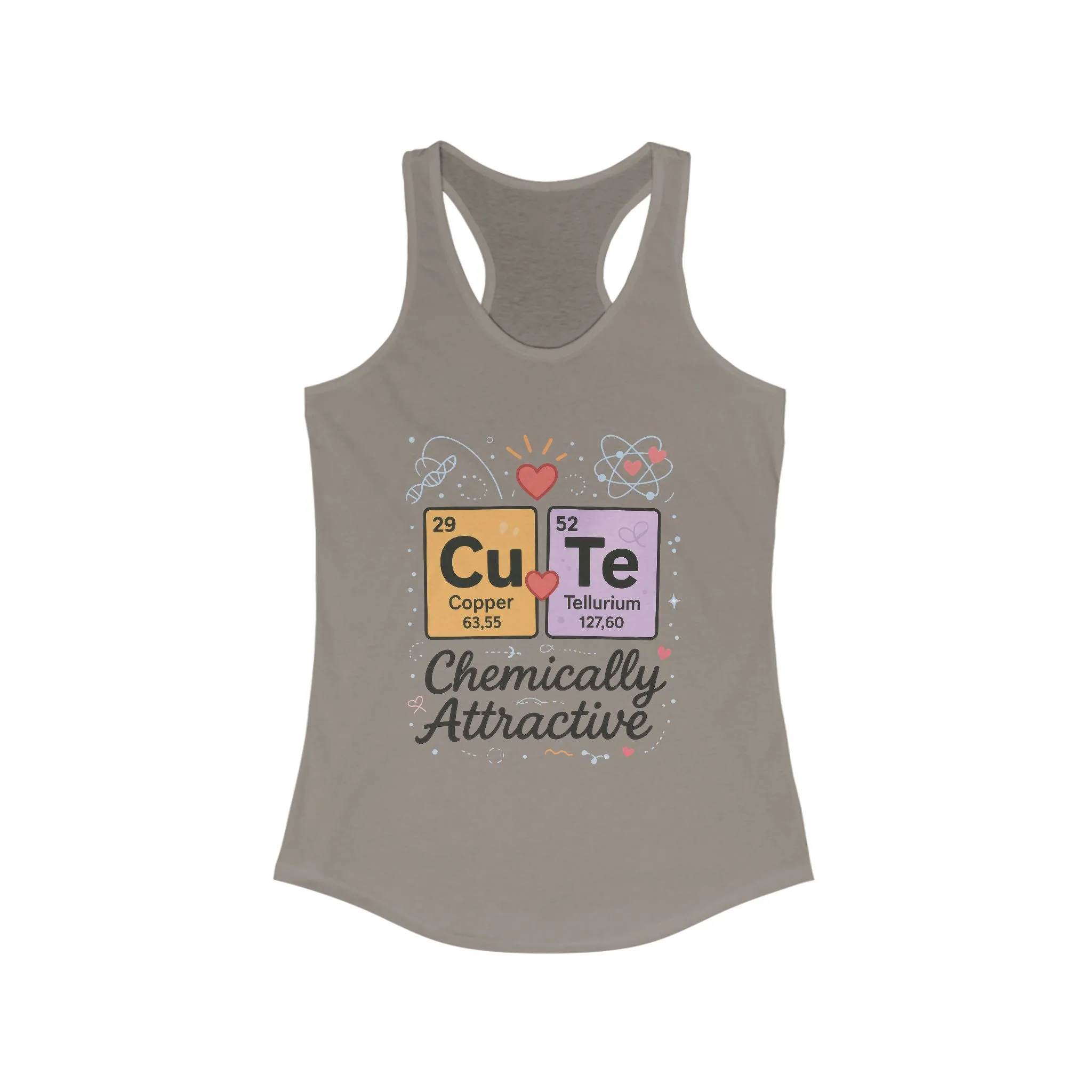 Chemistry Love Racerback Tank Top, Cute Science Shirt, Gift for Her, Casual Summer Wear, Fitness Top, Science Lover Tee,Chemically STEM Gift - Image 19