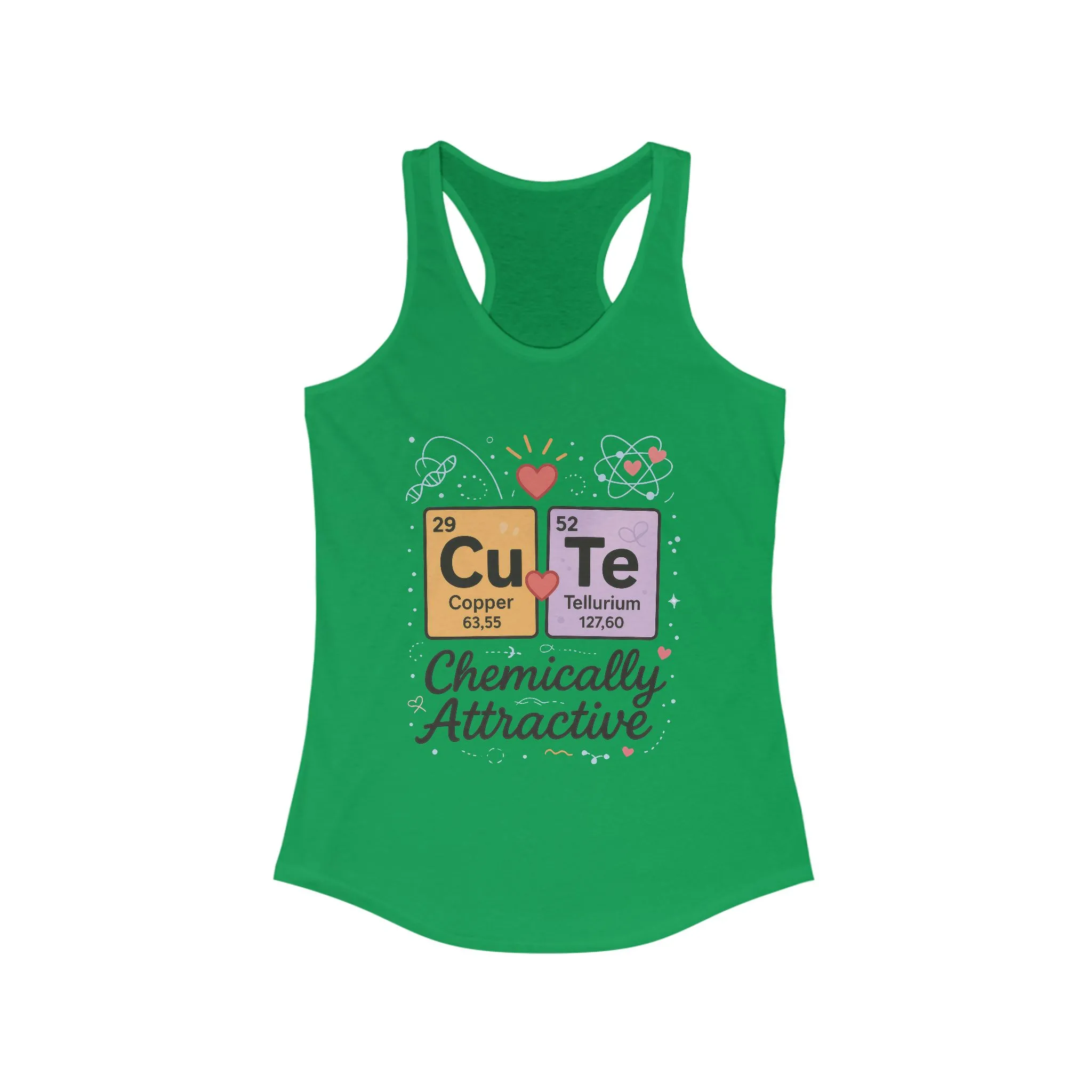 Chemistry Love Racerback Tank Top, Cute Science Shirt, Gift for Her, Casual Summer Wear, Fitness Top, Science Lover Tee,Chemically STEM Gift - Image 21