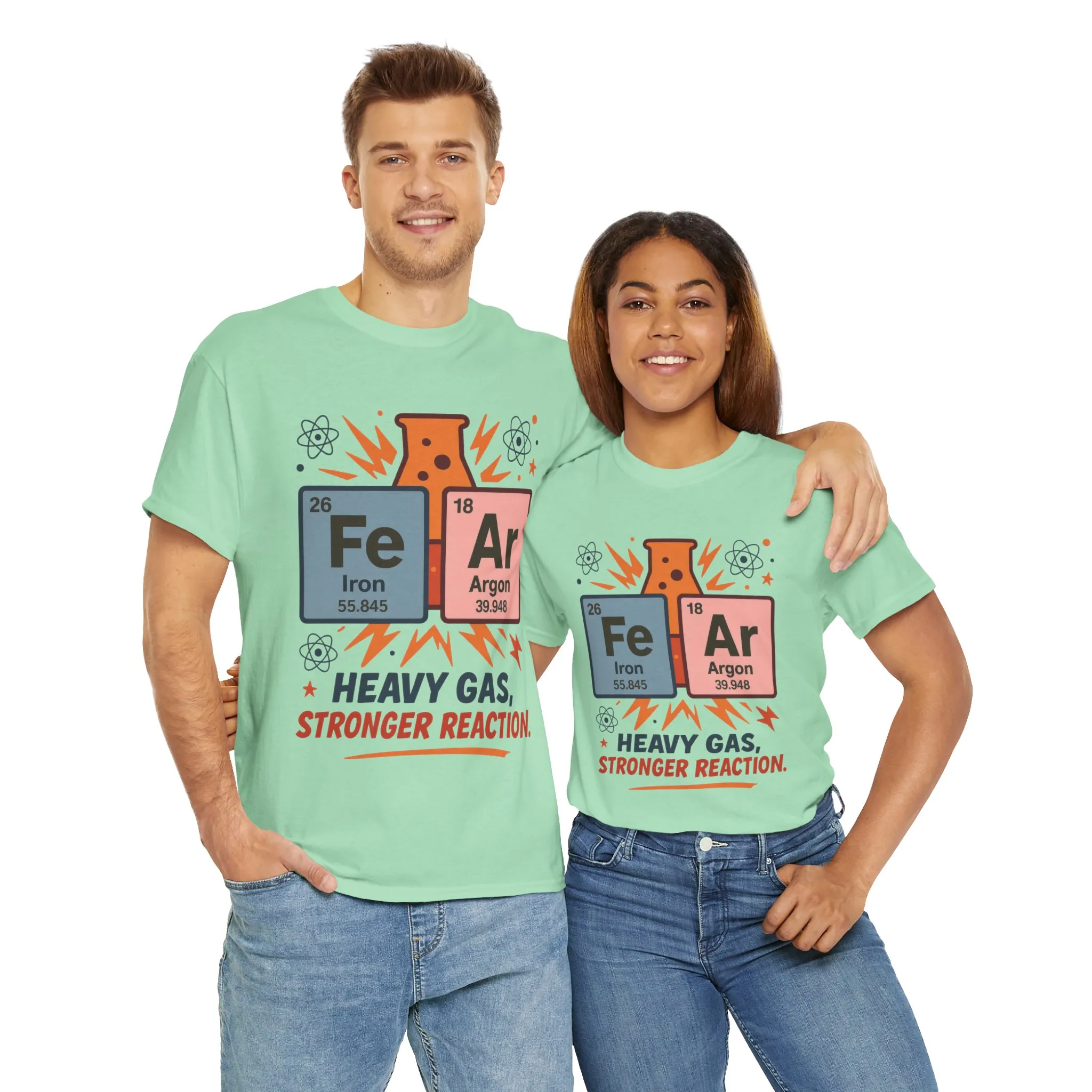 Funny Womens Science T-Shirt, FeAr Element Shirt, Chemistry Tee, Gift for Chemistry Lovers, Elements Table Humorous - Image 3