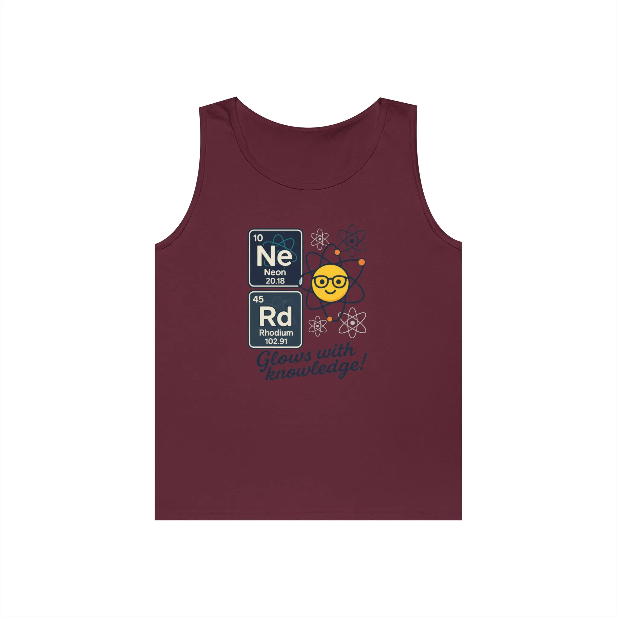 Nerd Tank Top for Men, Funny Science Shirt, Periodic Table Sleeveless Tee, Geeky Workout Shirt, Gift for Teachers, gift for Science Events - Image 2