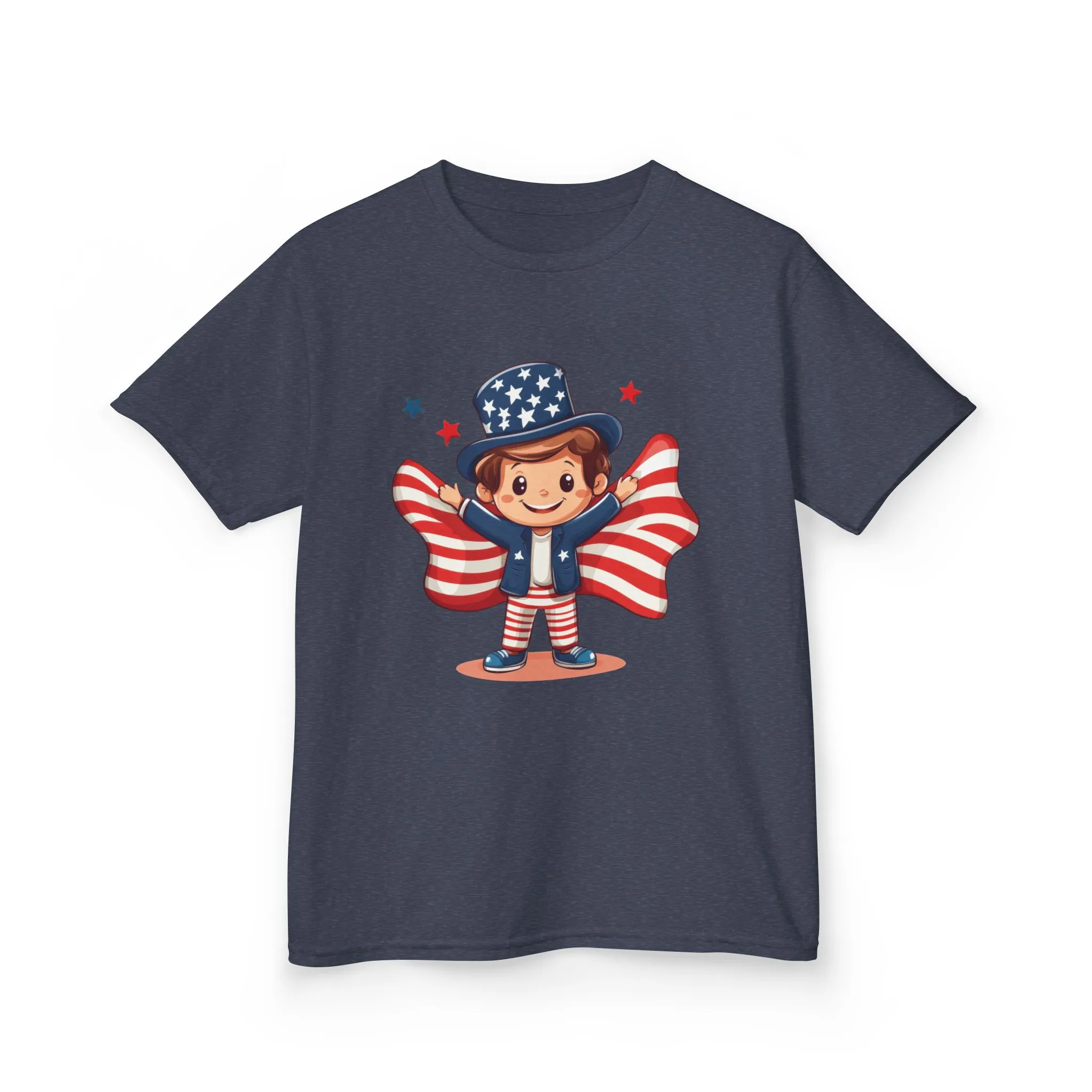 4th of July Kids T-Shirt,Kids Unisex Patriotic Tee, American Flag Outfit for Boys and Girls, Independence Day Shirt, Cute American Shirt - Image 43