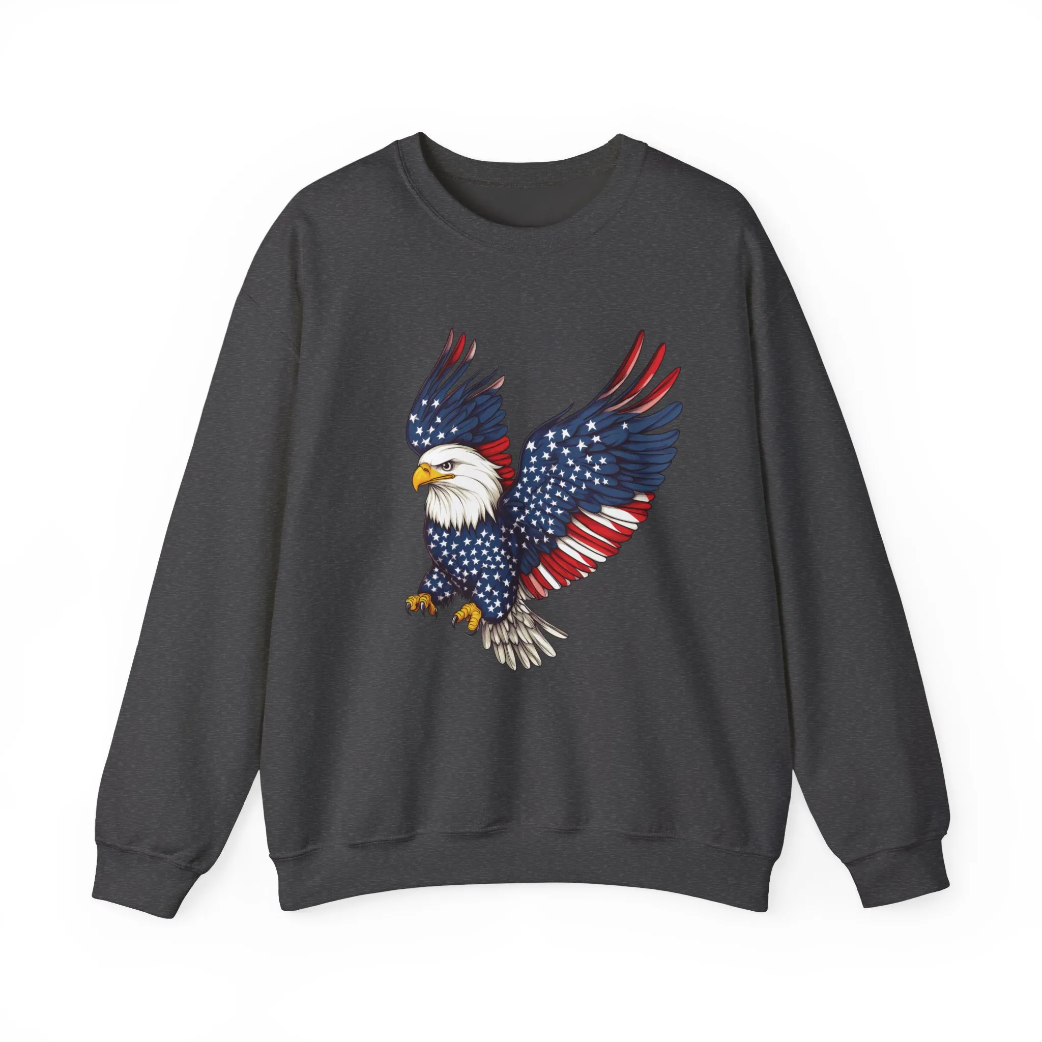 Patriotic Eagle Sweatshirt, Unisex Crewneck, USA Pride Apparel, Cozy Everyday Wear, Perfect for Independence Day, Gift for Patriots - Image 13