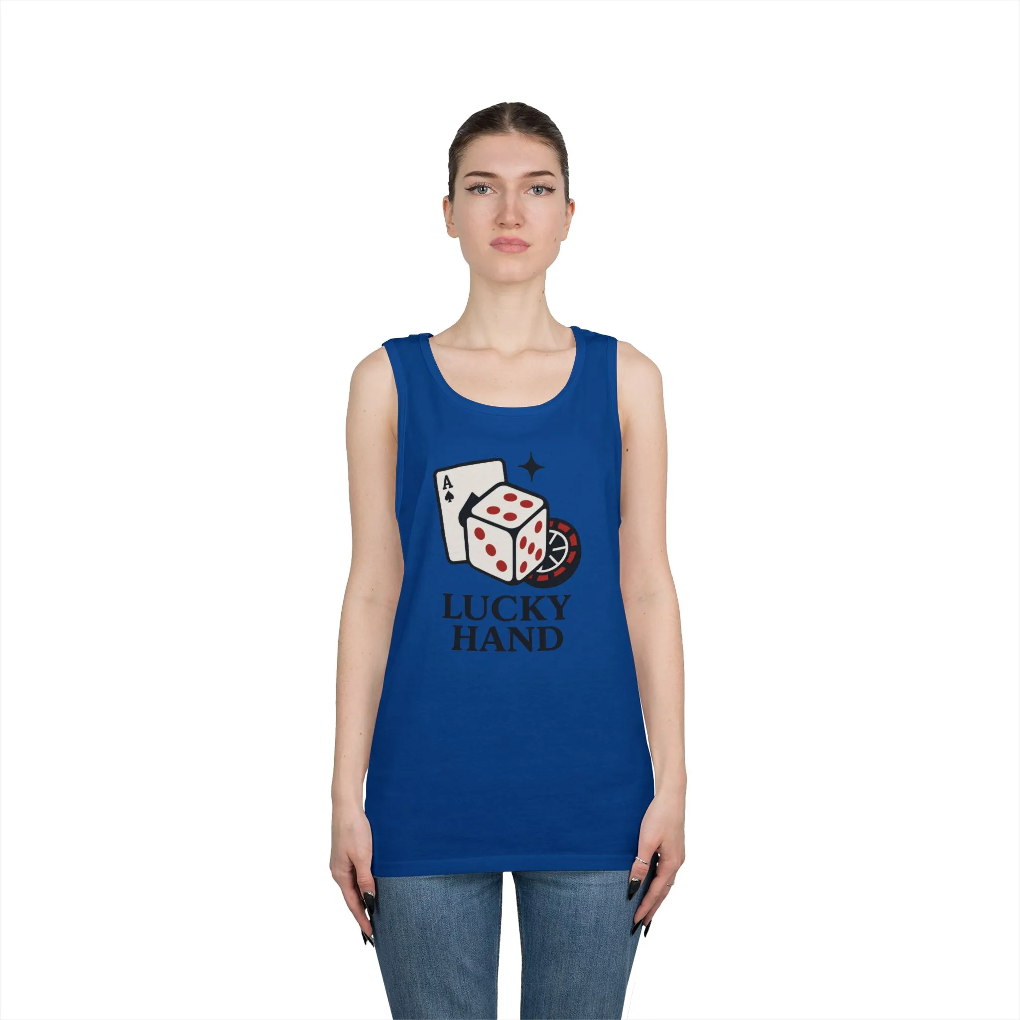 Lucky Hand Unisex Tnak Top, Gambling Tee, Casino Wear, Good Luck Gift, Poker T-Shirt, Casual Vintage Style, Gym Clothing - Image 17