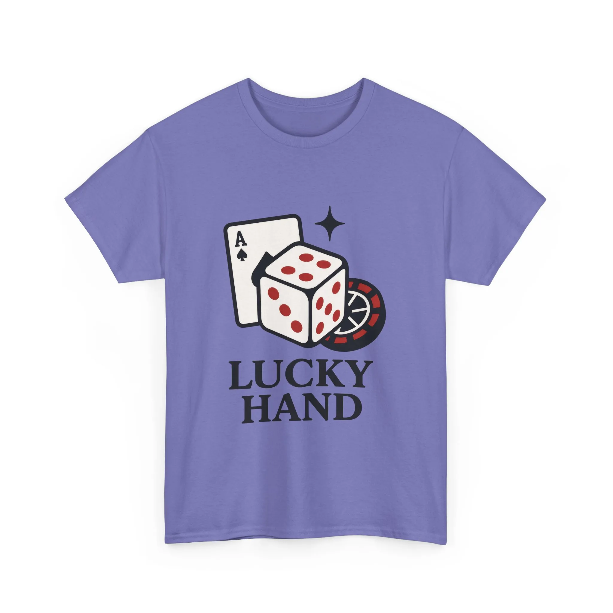 Lucky Hand Unisex Heavy Cotton Tee, Gambling Shirt, Casino Wear, Good Luck Gift, Poker T-Shirt, Casual Vintage Style - Image 16