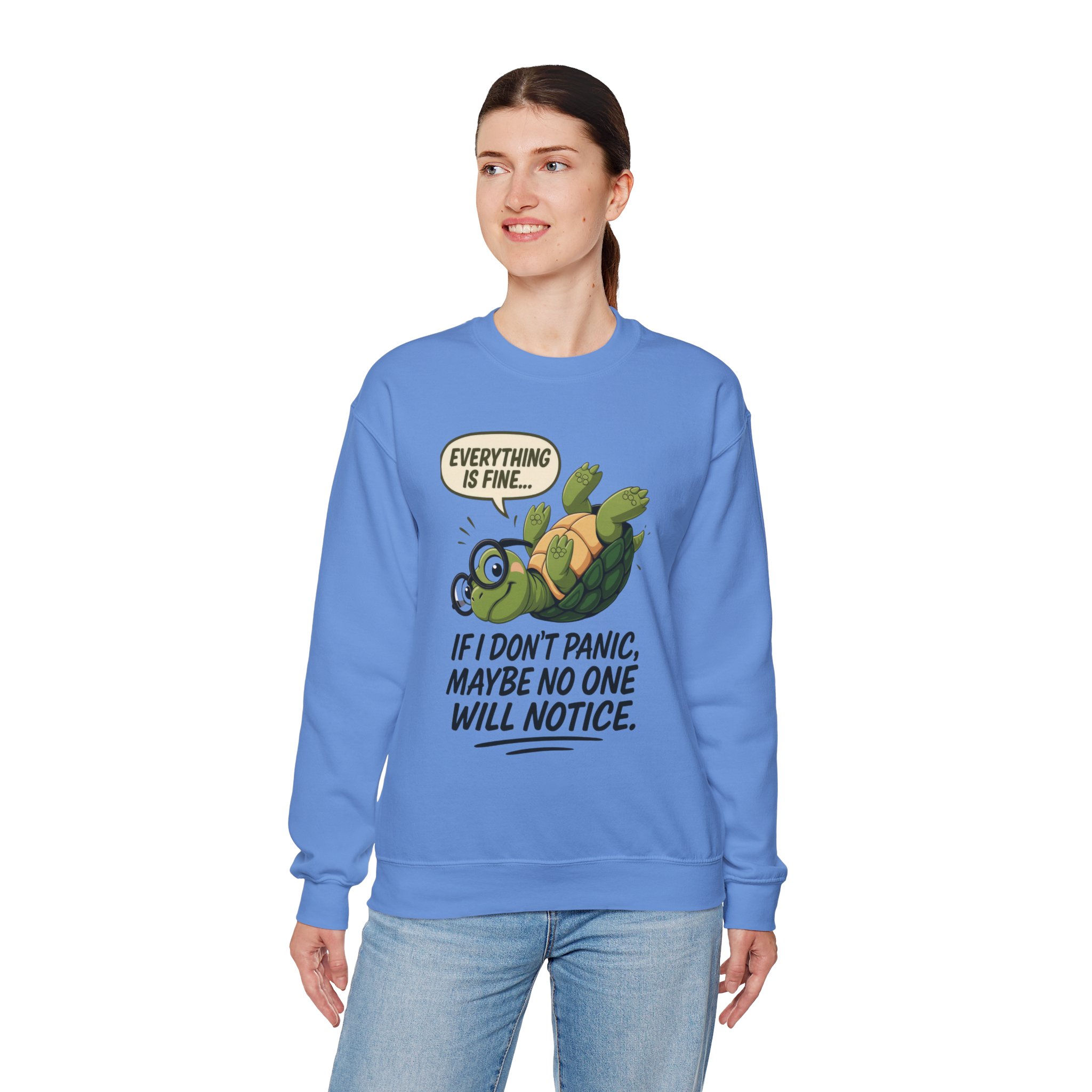 Casual Humor Unisex Sweatshirt, Perfect Gift for Anxiety Relief, Social Anxiety Joke, Quirky Graphic Sweatshirt, Introvert Humor Gift - Image 47