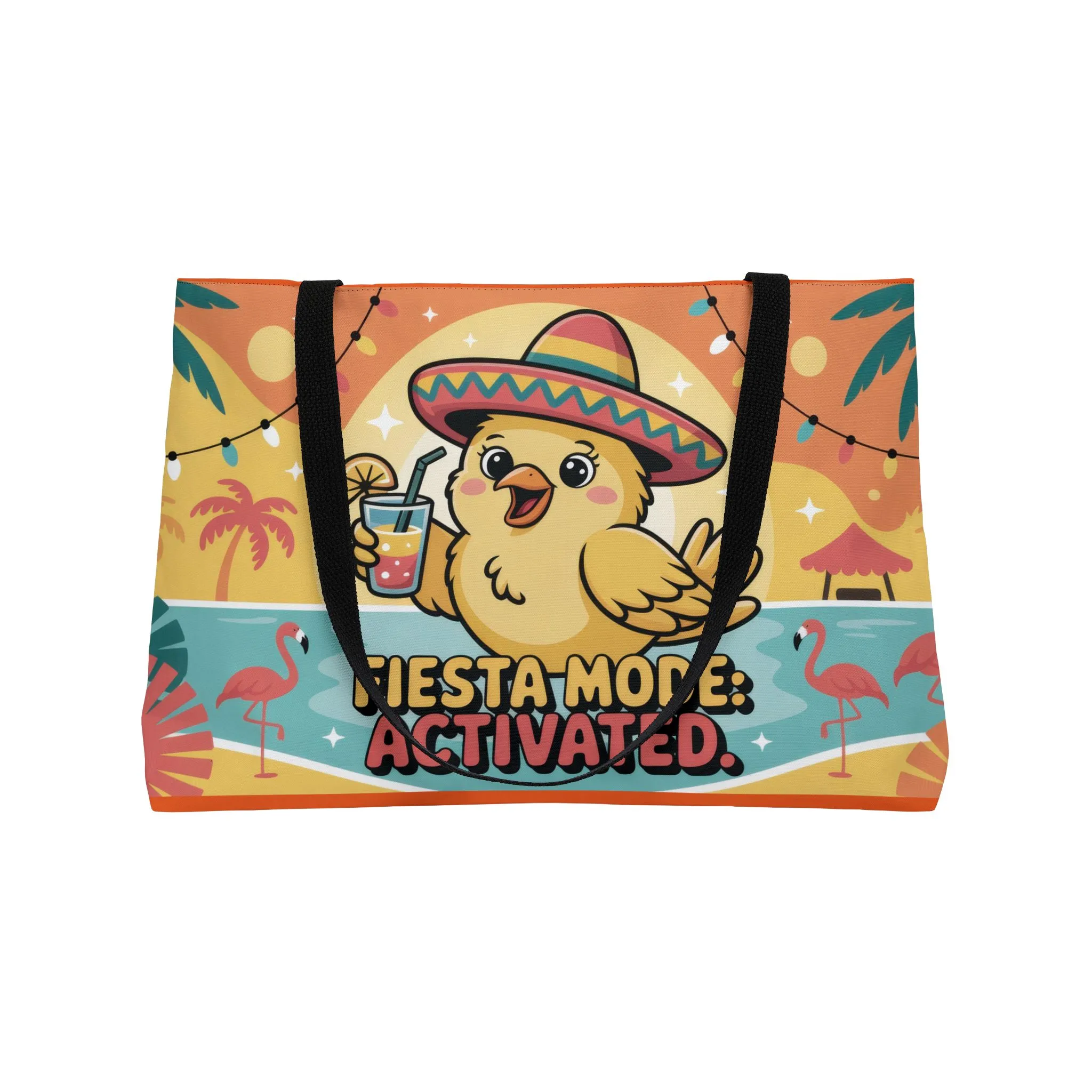 Fiesta Mode Weekender Tote Bag, Vibrant Beach Bag, Travel Companion, Summer Accessory, Gift for Vacationers, Party Essentials - Image 4