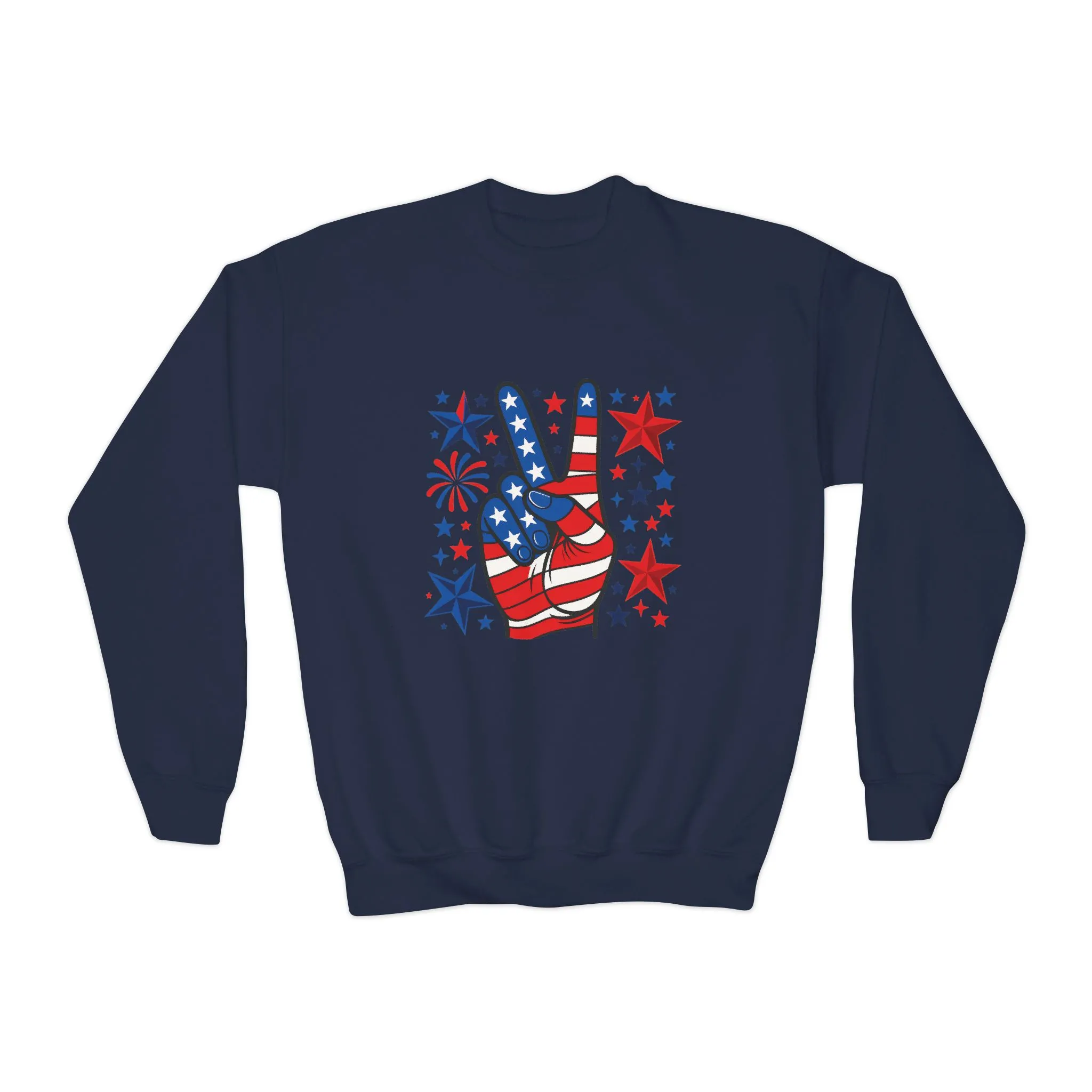 Patriotic Youth Crewneck Sweatshirt - Perfect for Independence Day, Camp, Summer Celebrations, School Spirit, and Everyday Comfort - Image 13