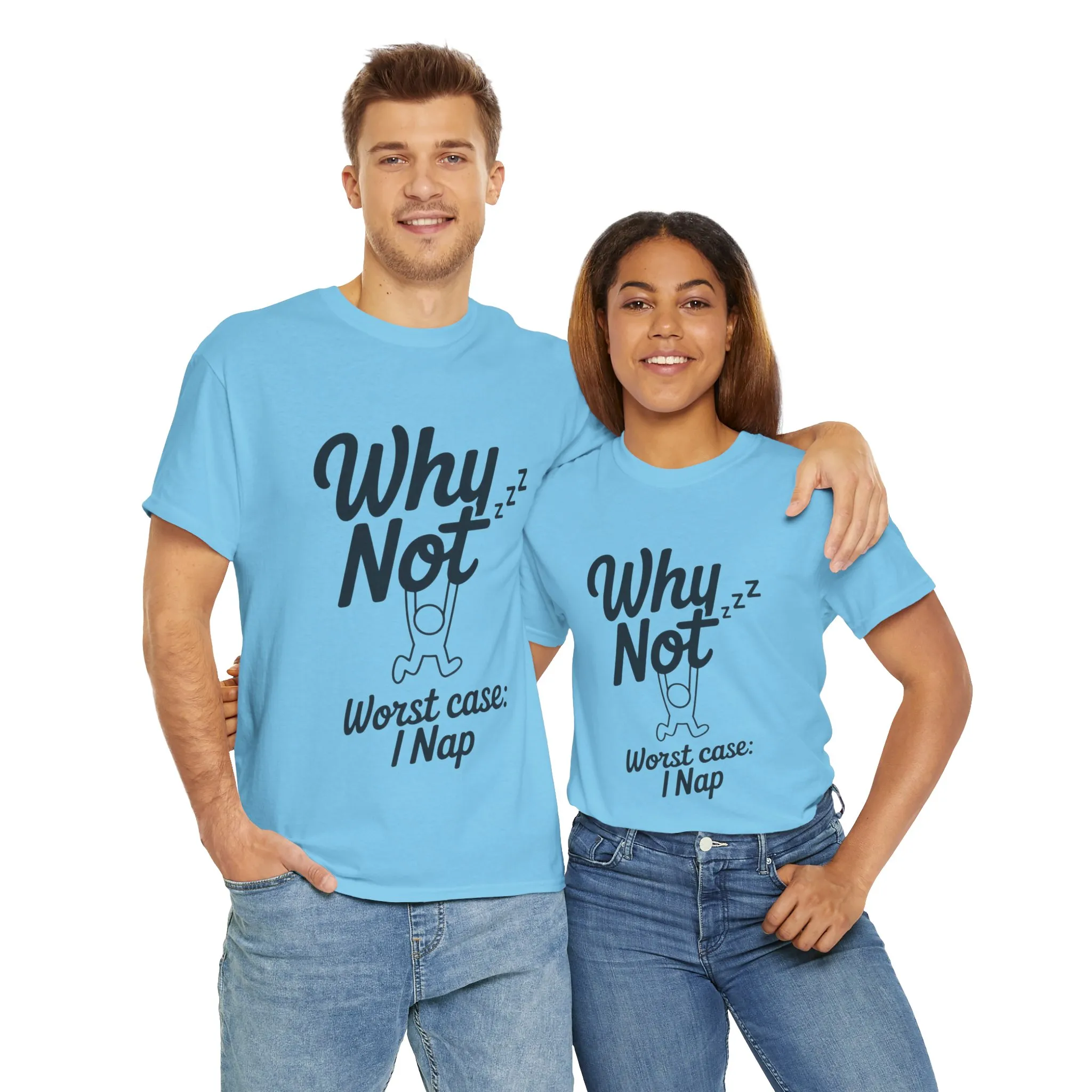 Why Not Quote T-Shirt, Bold Motivational Unisex Heavy Cotton Tee, Casual Statement Shirt, Minimalist Typography Gift Idea,Motivational Quote - Image 44