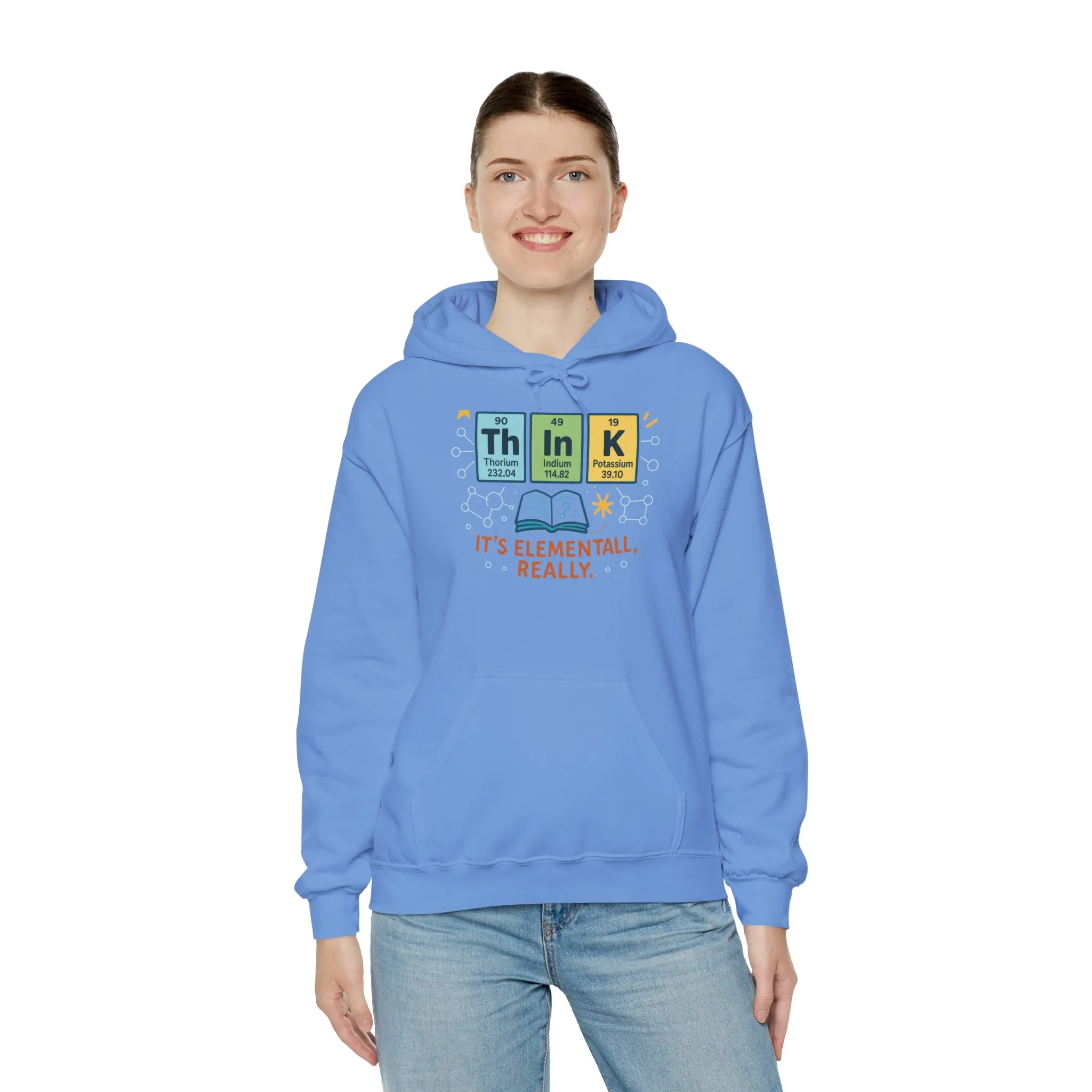Think Hoodie for Women, Funny Chemistry Hoodie, Element of Humor Science Sweatshirt, Nerdy Gift for Her, Gift for Students, Science Lovers - Image 12