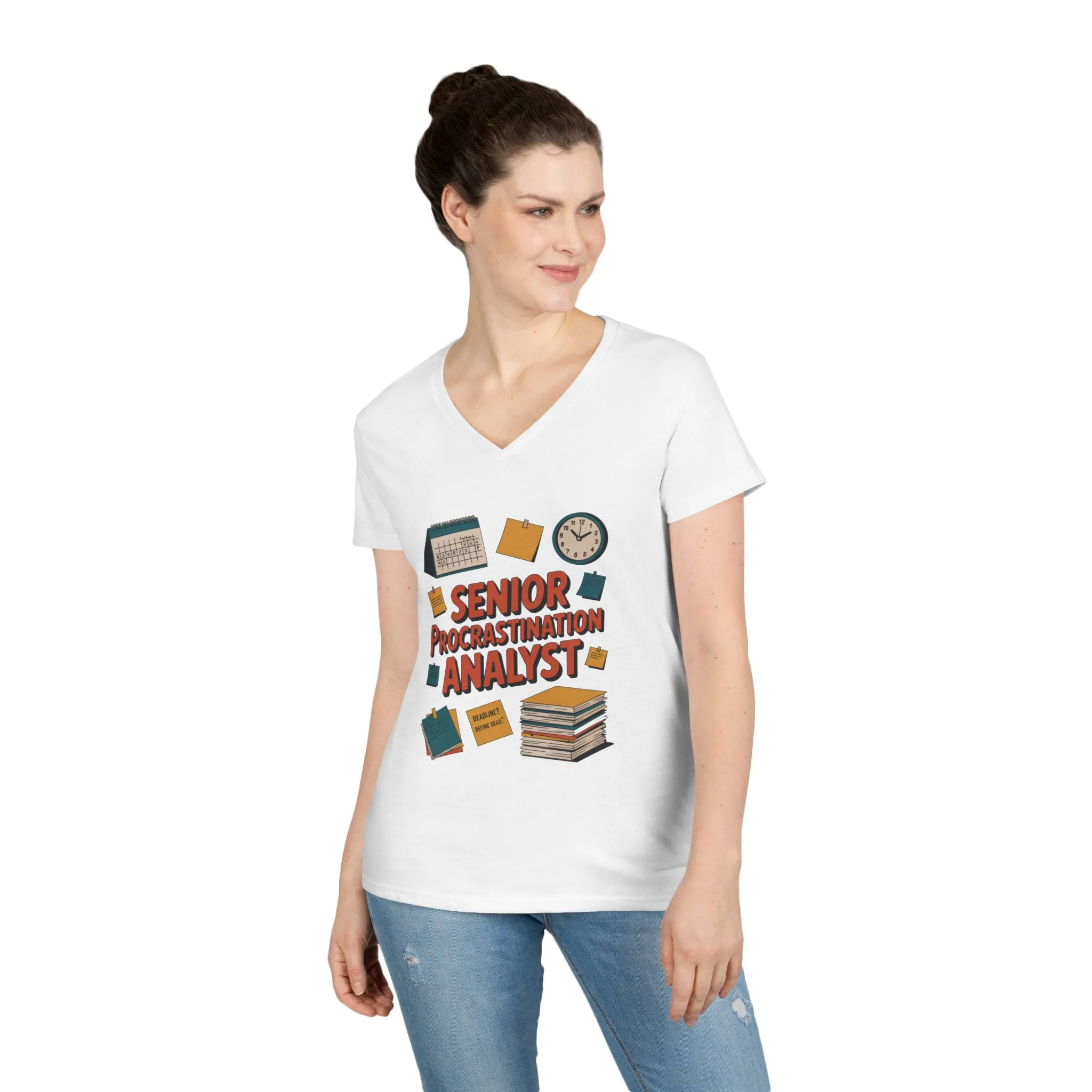 Senior Procrastination Analyst T-Shirt, Fun Gift for Students, Teachers, Graduates, Back to School, Relaxed Vibes, Office Humor Apparel - Image 4