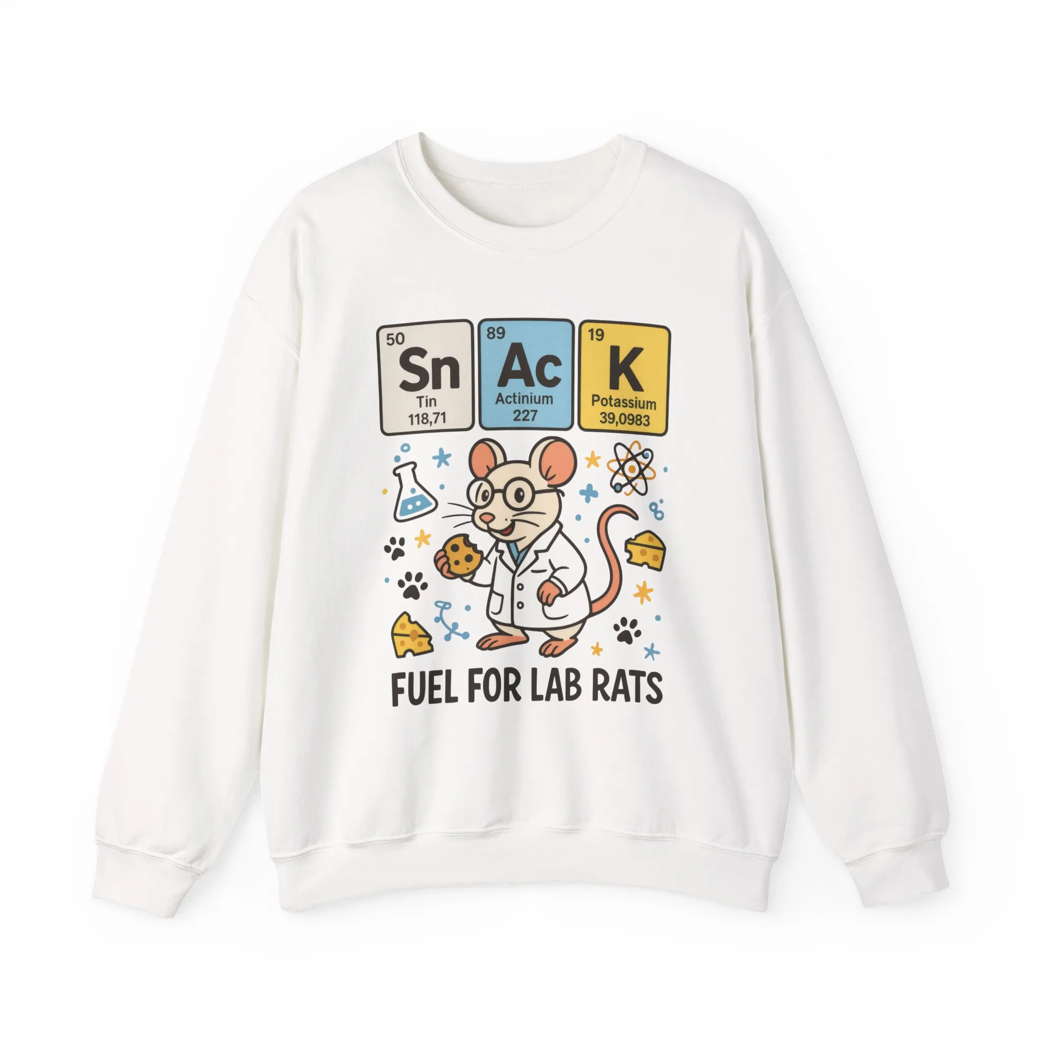 Lab Rat Science Sweatshirt, Science Crewneck, Funny Gift for Teachers, Chemistry Sweatshirt, Cute Lab Rat Design, Perfect for Birthdays