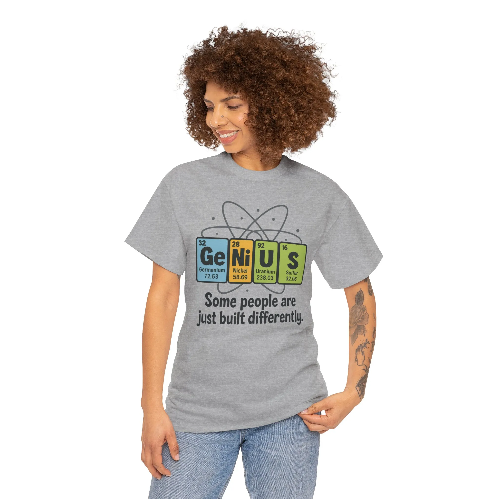 Funny Womens Genius T-Shirt, Periodic Table Nerd Shirt, Science Humor Tee, Gift for Nerds, Science Lovers Gift, Genius Science Tee - Image 8