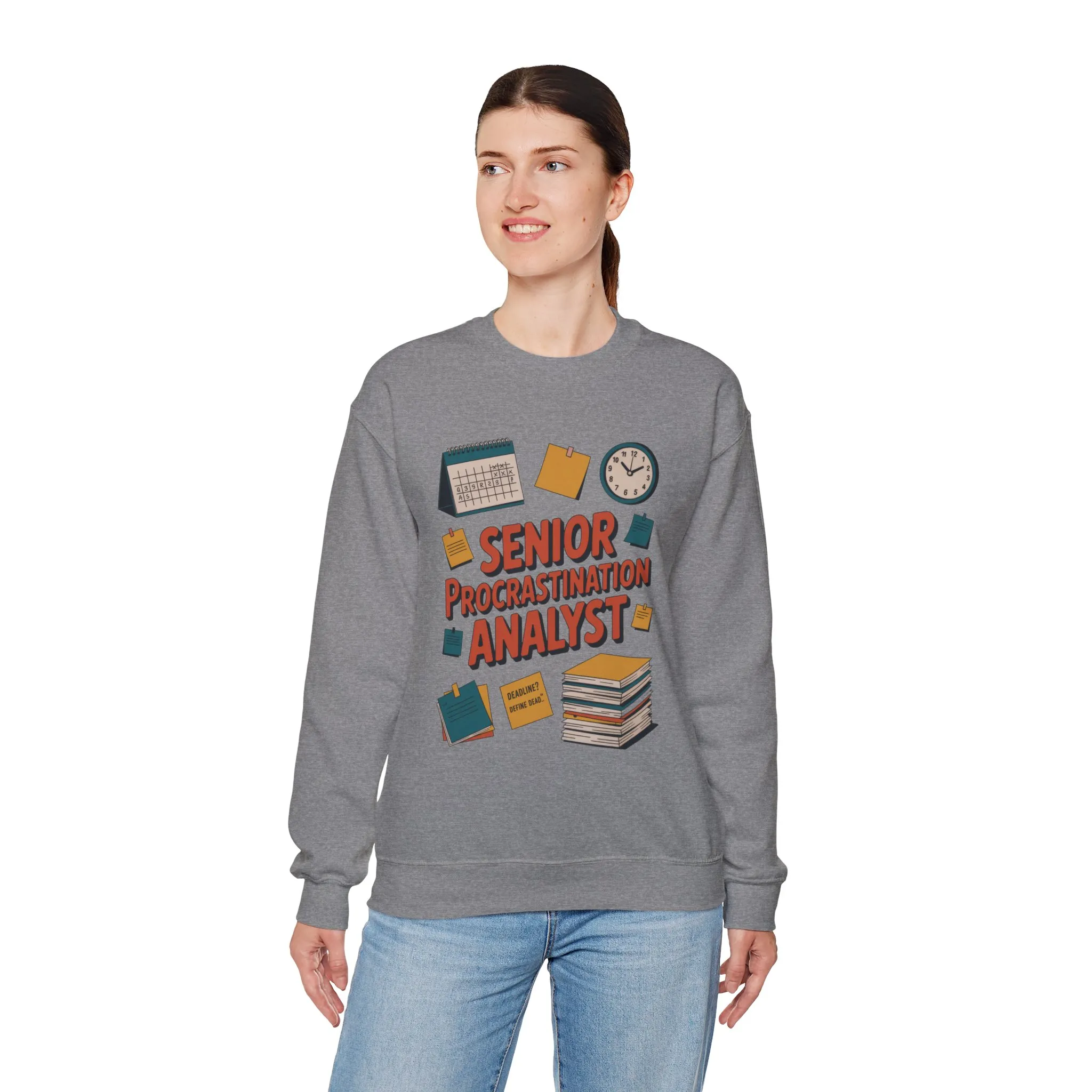 Senior Procrastination Analyst Sweatshirt, Gift for Graduates, Office Humor Apparel, Meme Sweatshirt, Casual Wear, Motivation Humor Apparel - Image 21