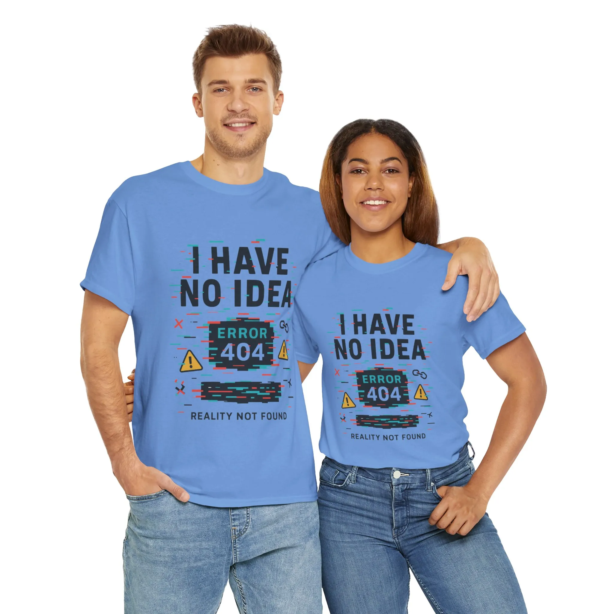 Funny Error 404 Unisex Heavy Cotton Tee, Graphic Tee, Humor Shirt, Gift for Tech Lovers, Casual Wear, Unique T-Shirt - Image 12