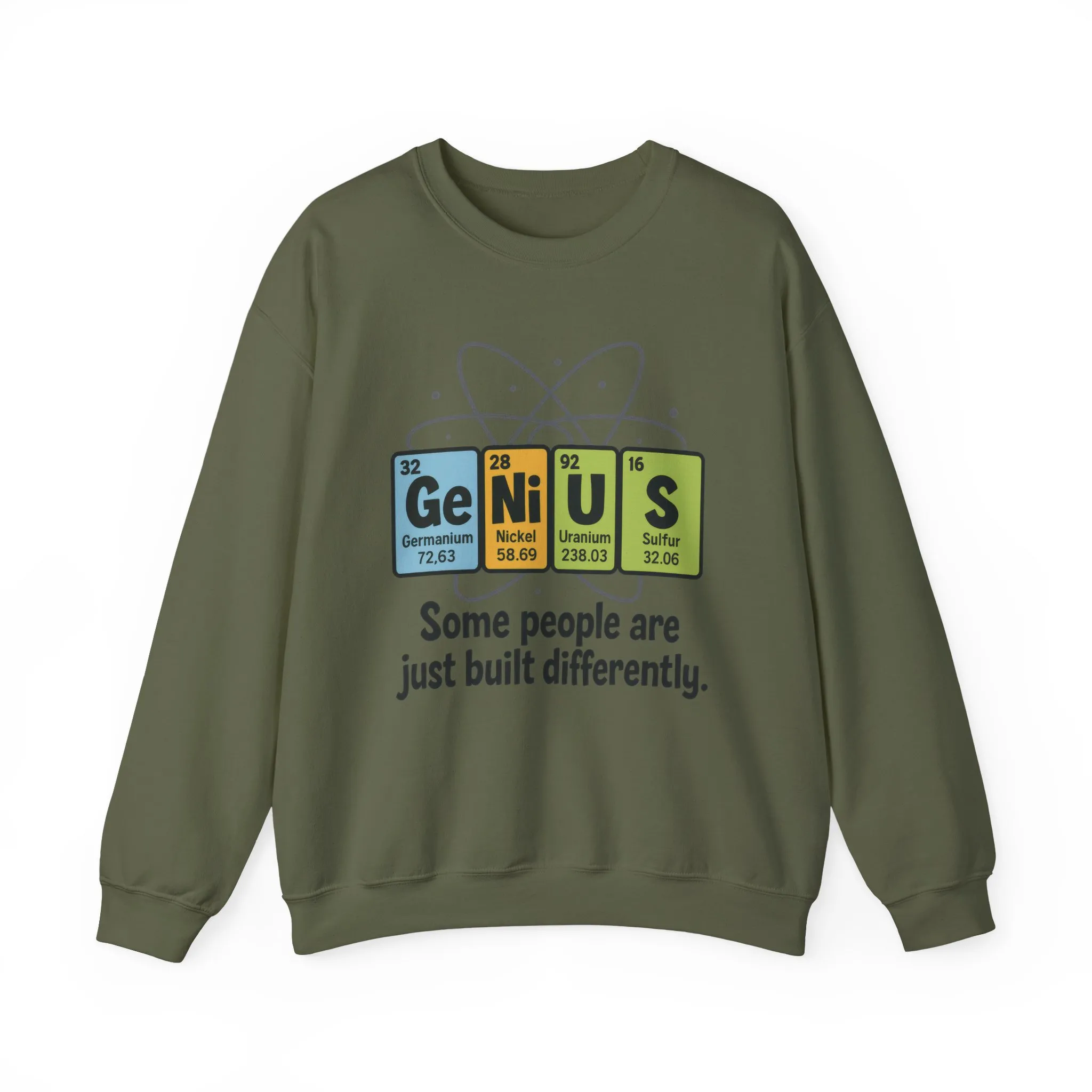 Funny Mens Genius Sweatshirt, Periodic Table Nerd Pullover, Smart Science Gift for Him, Genius Sweatshirt, Science Lovers Gift - Image 21