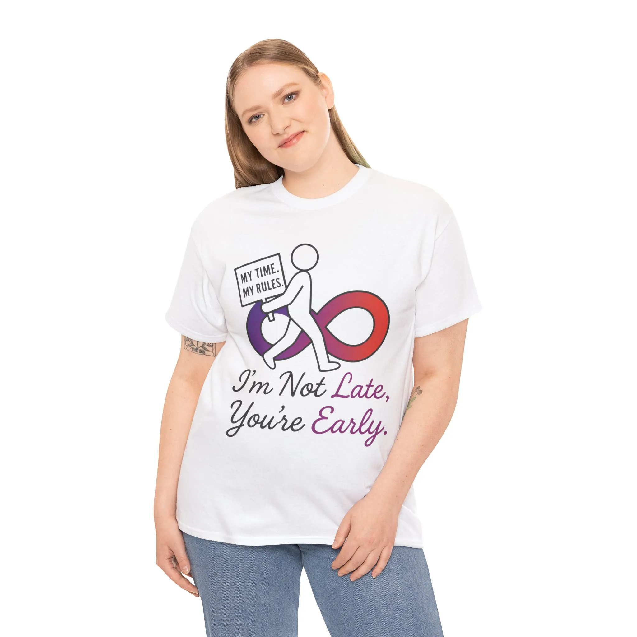 My Time My Rules Women's Heavy Cotton Tee, Funny T-Shirt, Casual Wear, women empowerment tee, confident woman shirt, self love t shirt - Image 3