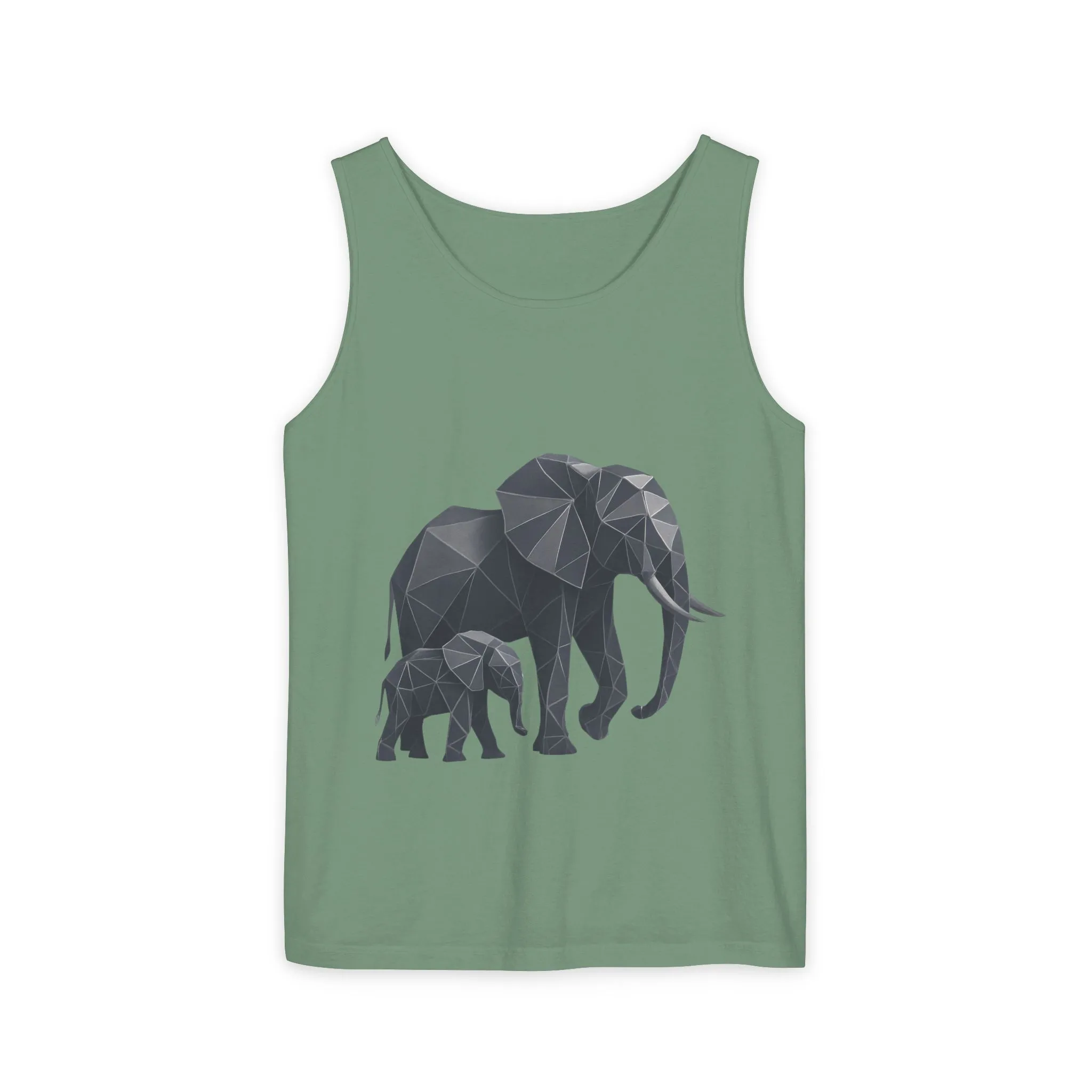 Elephant Family Unisex Tank Top, Animal Lover Gift, Casual Wear, Summer Essentials, Eco-Friendly Apparel, Wildlife Shirt - Image 7