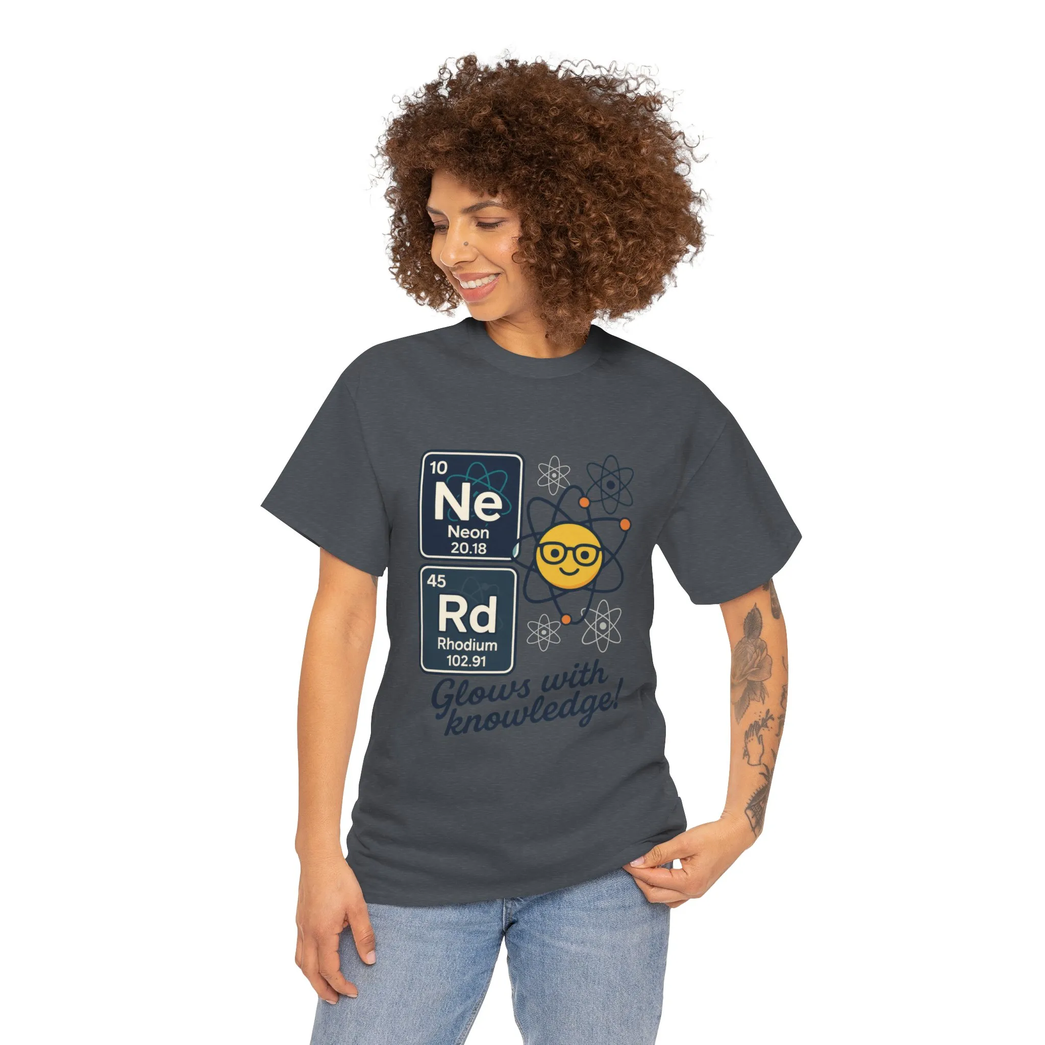 Funny Womens Nerd T-Shirt, NeRd Periodic Table Shirt, Glowing Knowledge Tee, Science Lover Gift, Chemistry Shirt, STEM Apparel, Science Tee - Image 32