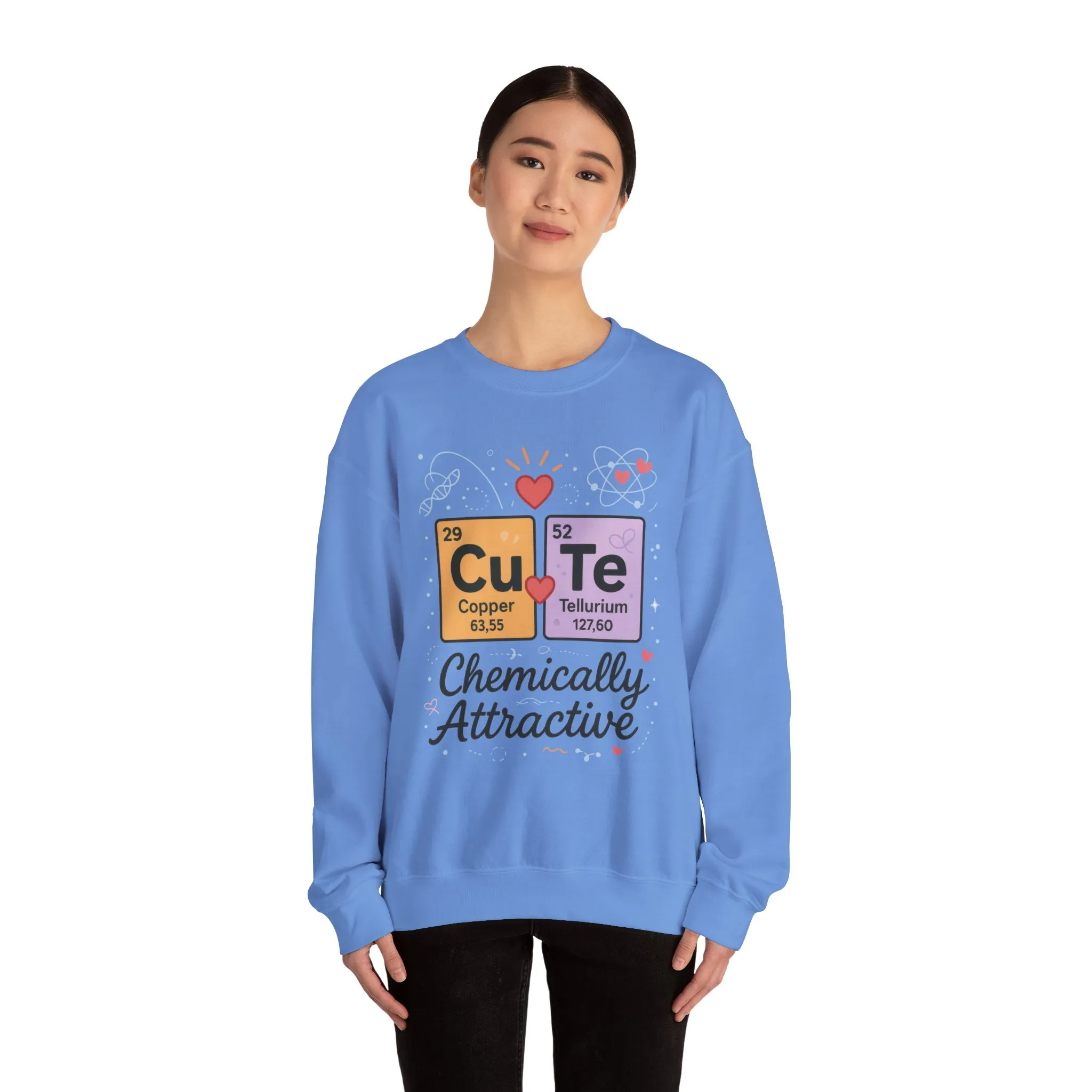 Cute Chemistry Sweatshirt for Women, Periodic Table Sweatshirt, Chemistry Gift for Her, Gift for Science Lovers, Valentine's Day Sweatshirt - Image 14
