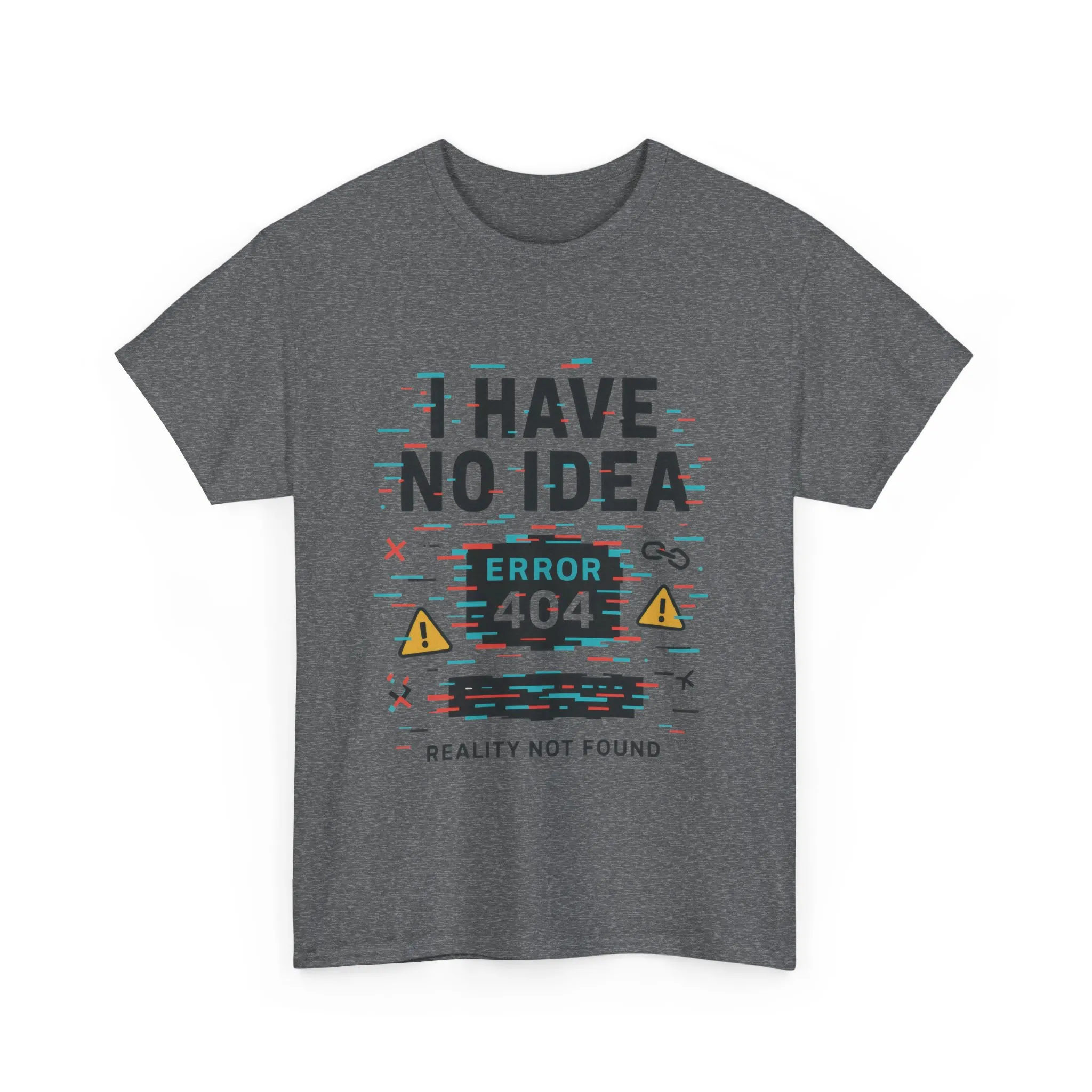 Funny Error 404 Unisex Heavy Cotton Tee, Graphic Tee, Humor Shirt, Gift for Tech Lovers, Casual Wear, Unique T-Shirt - Image 8