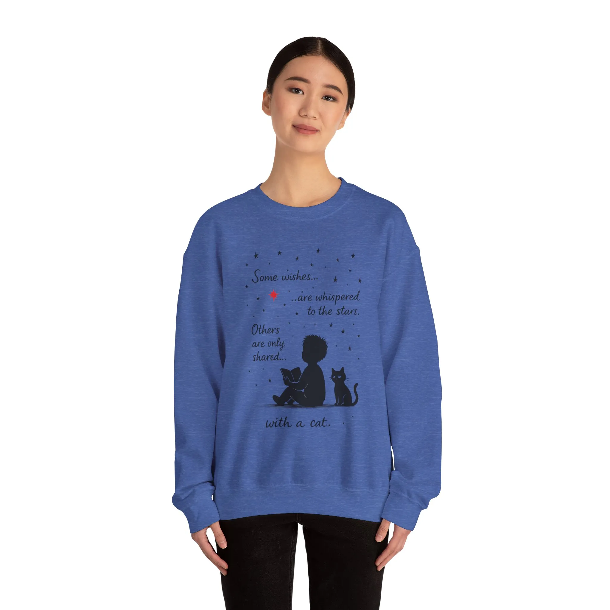 Cozy Cat-Inspired Crewneck Sweatshirt - Literary Lover Gift, Womens Layer, Cat Enthusiast Apparel, Thoughtful Gift for Cozy Nights - Image 29
