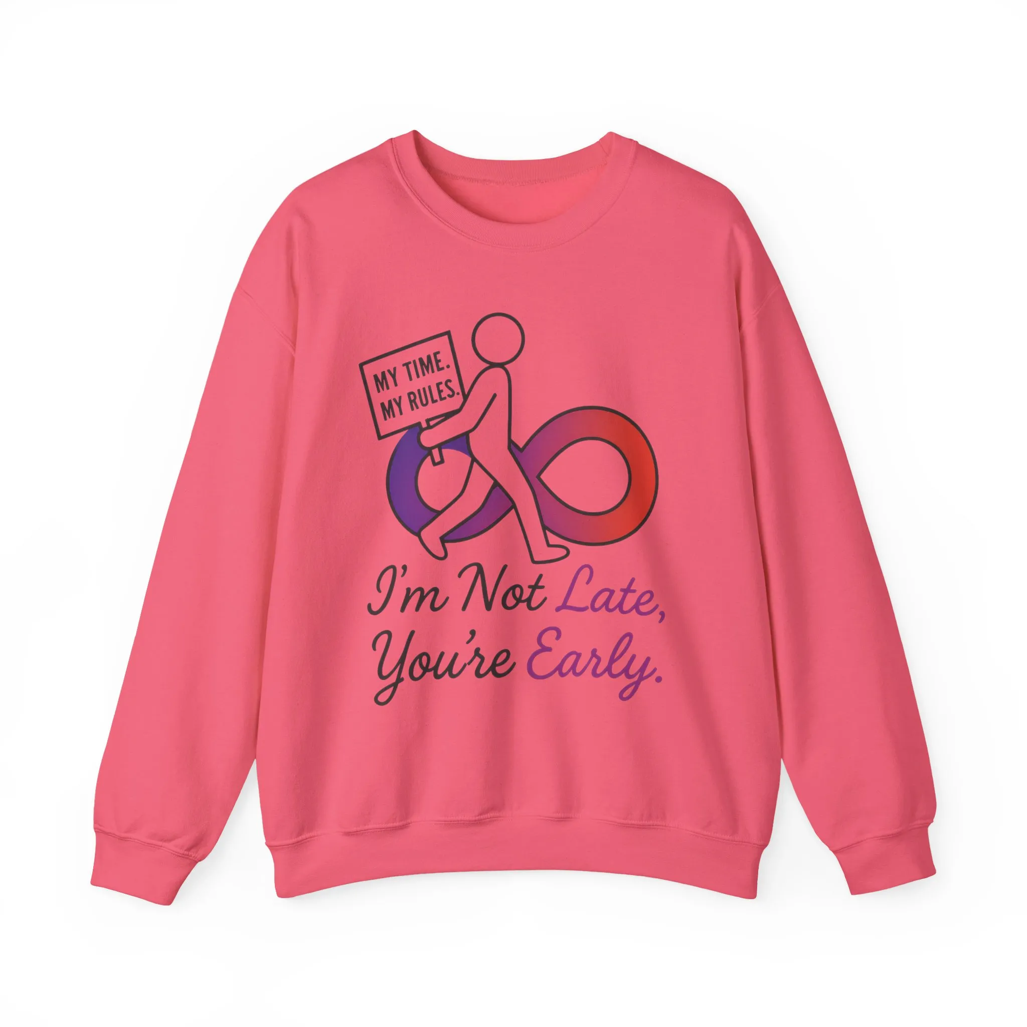 My Time, My Rules Funny Crewneck Sweatshirt, Womens Pullover, Gift for Her, Birthdays, Humor Clothing, Casual Style - Image 31