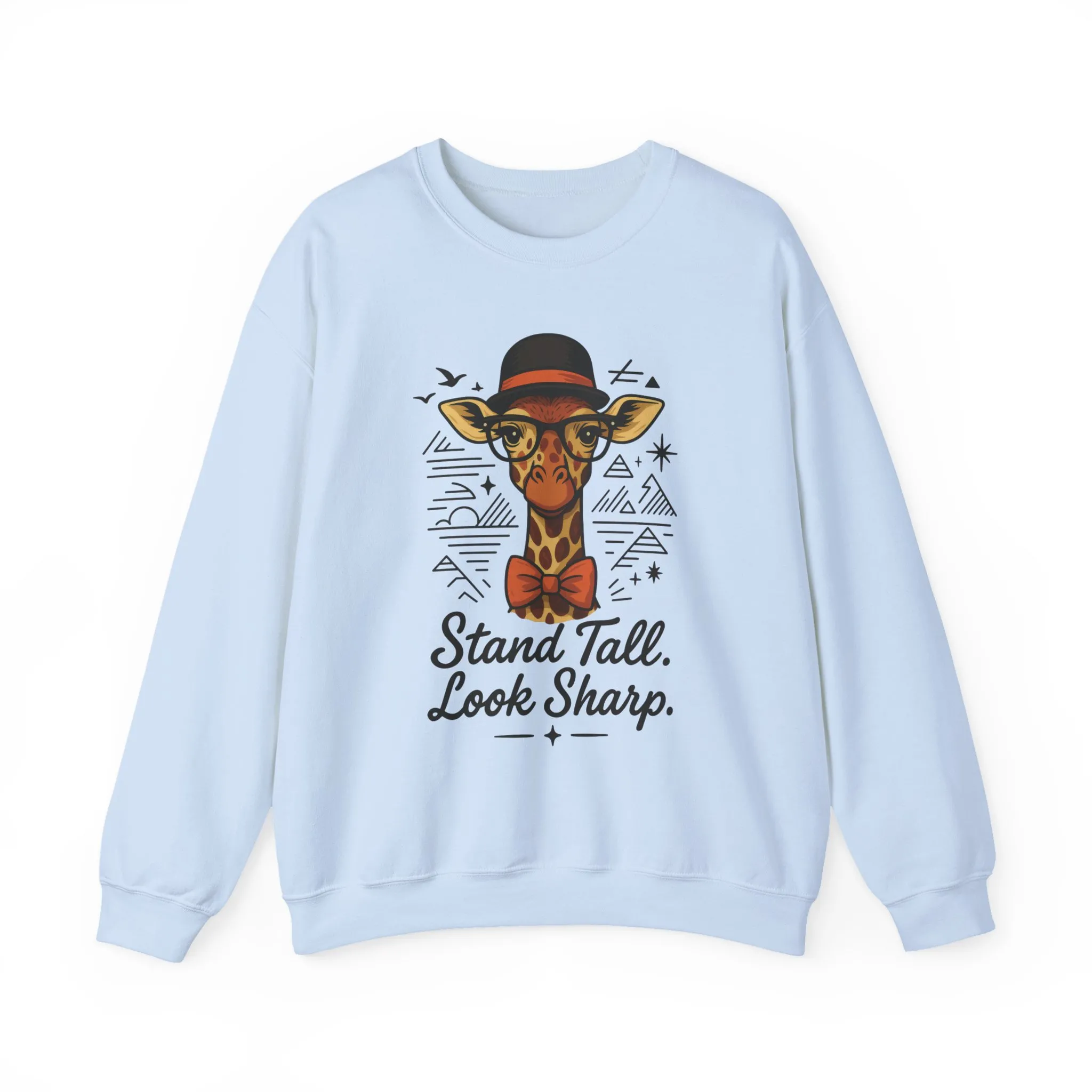 Stylish Giraffe Sweatshirt - Stand Tall, Look Sharp, Unisex Sweater for Animal Lovers, Cozy Gift, Fun Fashion for All Seasons - Image 39