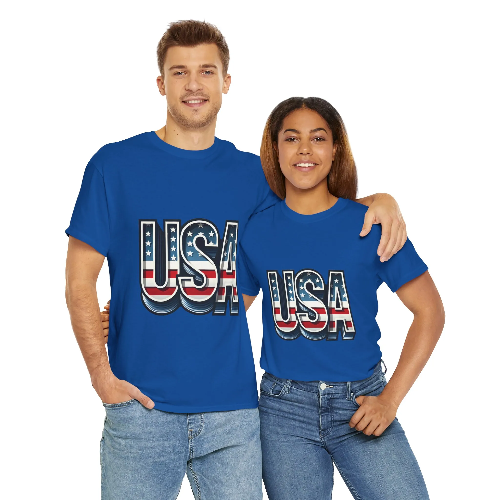 USA Patriotic Unisex Heavy Cotton Tee, American Pride Shirt, July 4th T-Shirt, Independence Day Apparel, Casual Summer Top - Image 18