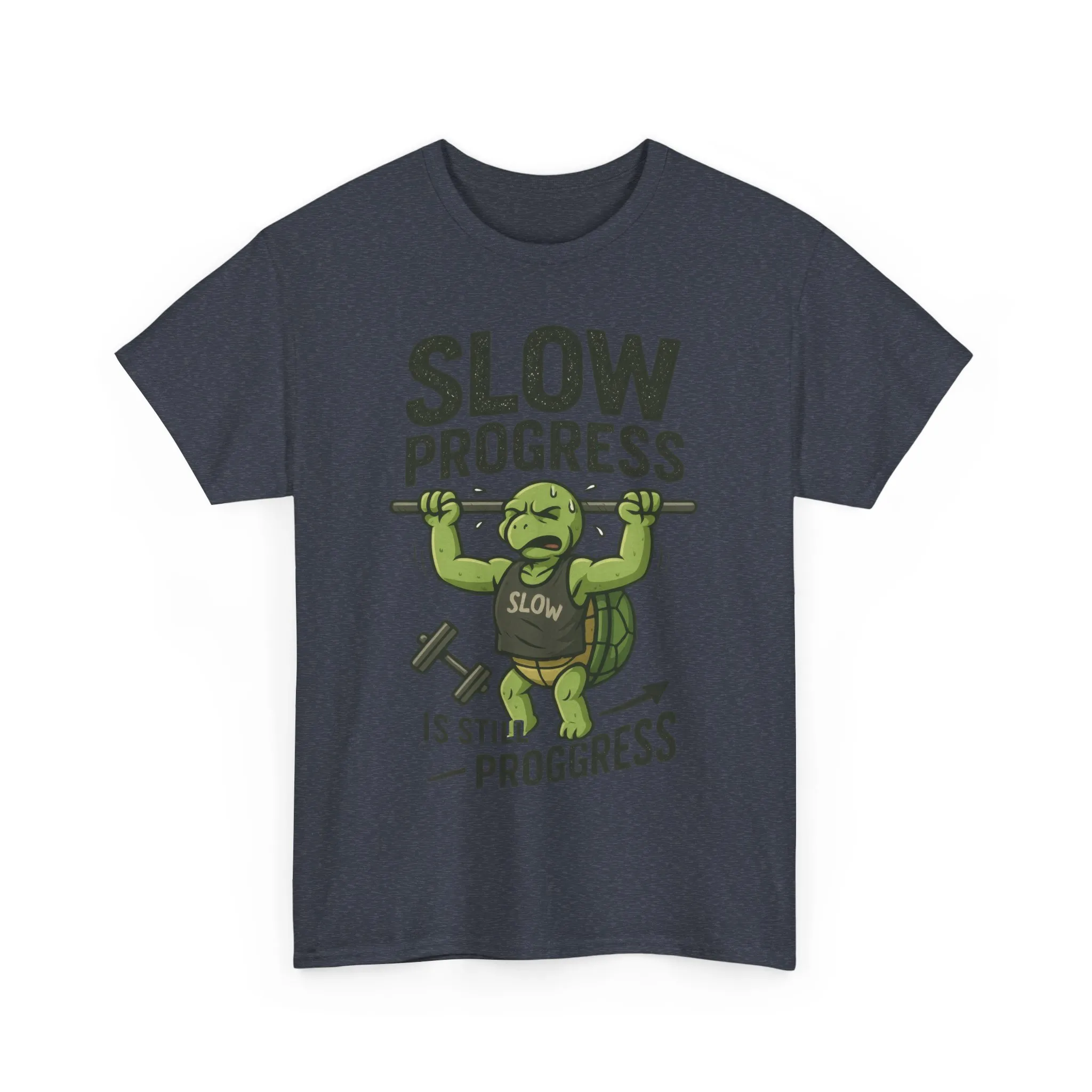 Slow Progress Gym Shirt, Funny Turtle Workout Tee for Men, Motivational Fitness Gift, Humor T-Shirt, Unisex Activewear, Workout Gift - Image 28